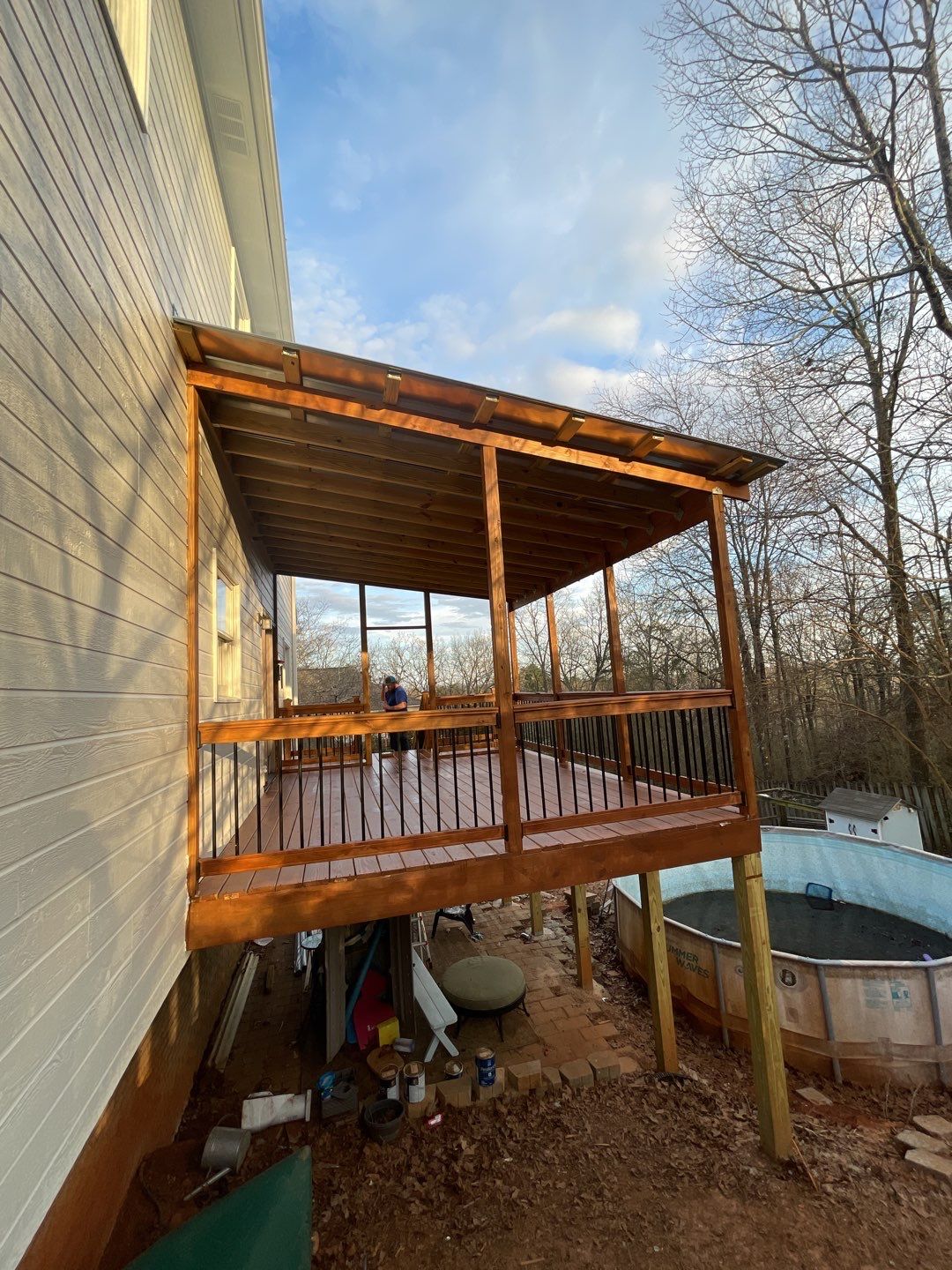 Balmoral Estates Screened Deck  by Pillar and Pine