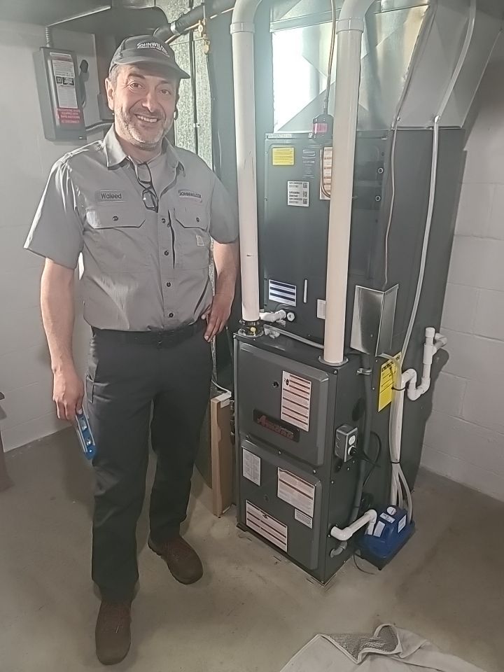HVAC Heat Pump w/ Dual Fuel Hybrid using Amana S-Series Heat Pump, Amana Modulating Variable 98% efficient Furnace by Sureway Comfort John Wilcox Plumbing Heating Cooling