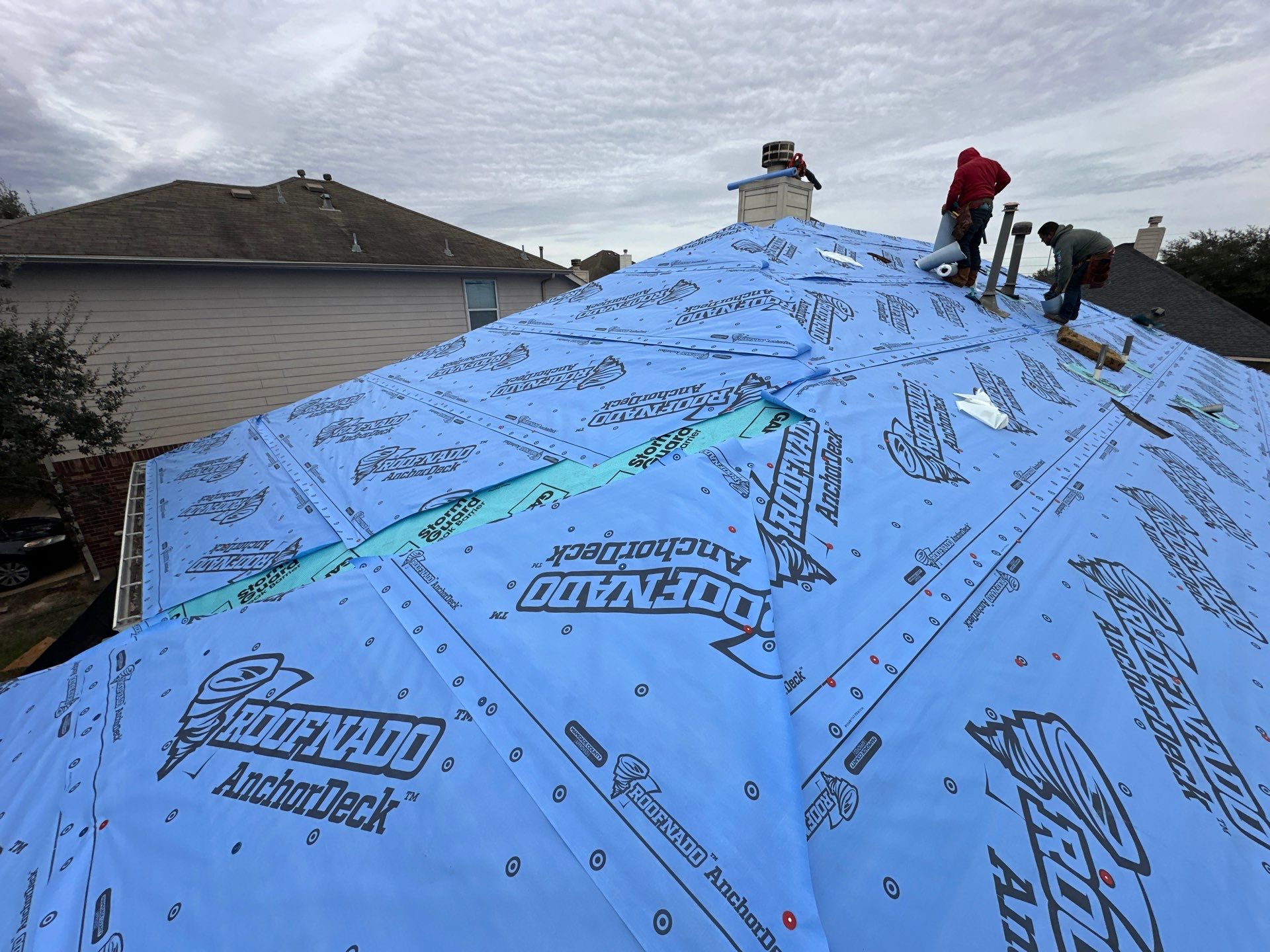 Project in Houston by Motion Roofing