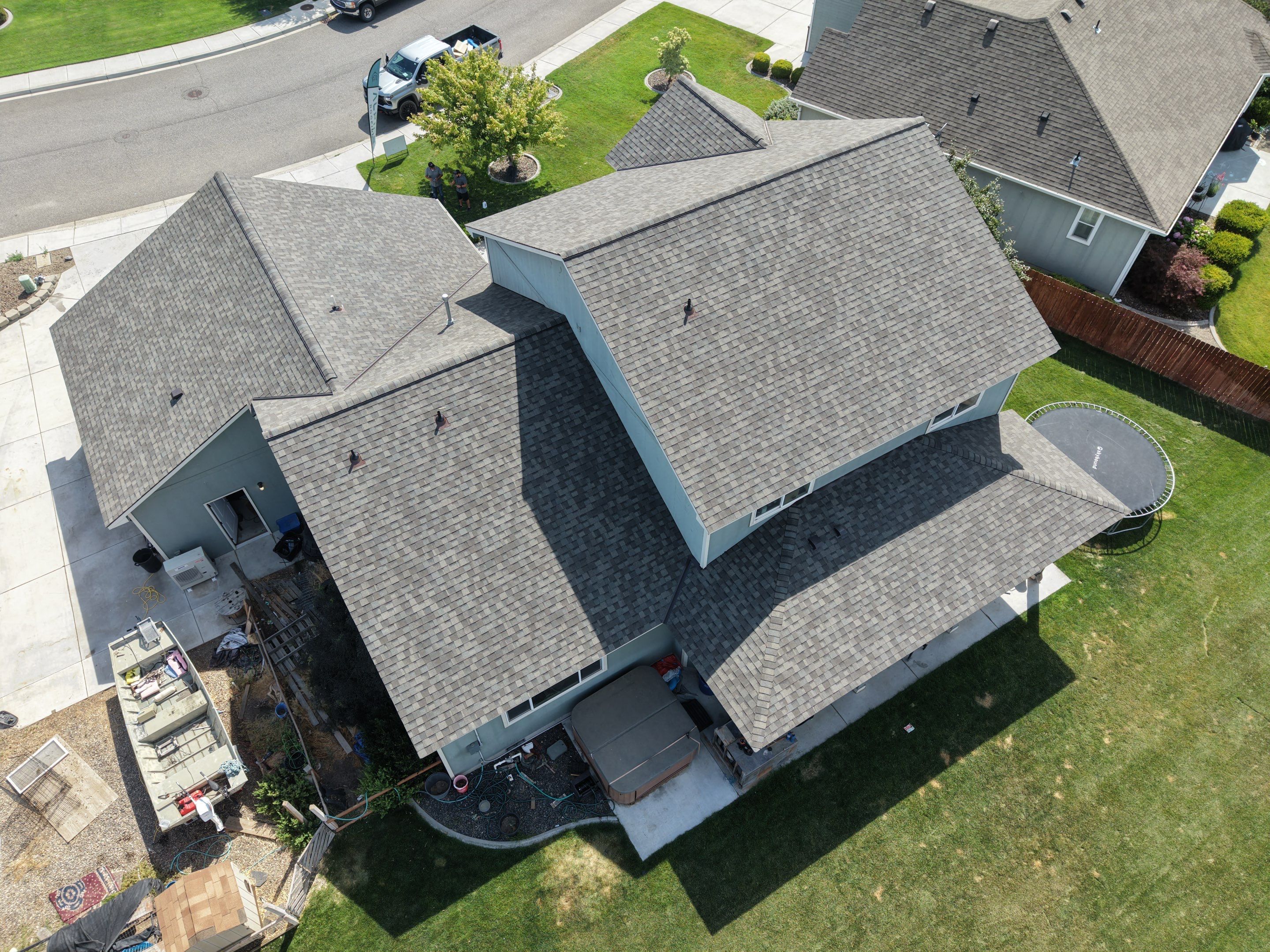 West Richland Residential Roof Replacement With Weathered Wood Shingles Hazelwood Dr West Richland, WA 99353 The Denali System - Certainteed Landmark® Shingle - Weathered Wood by Alpine Roofing