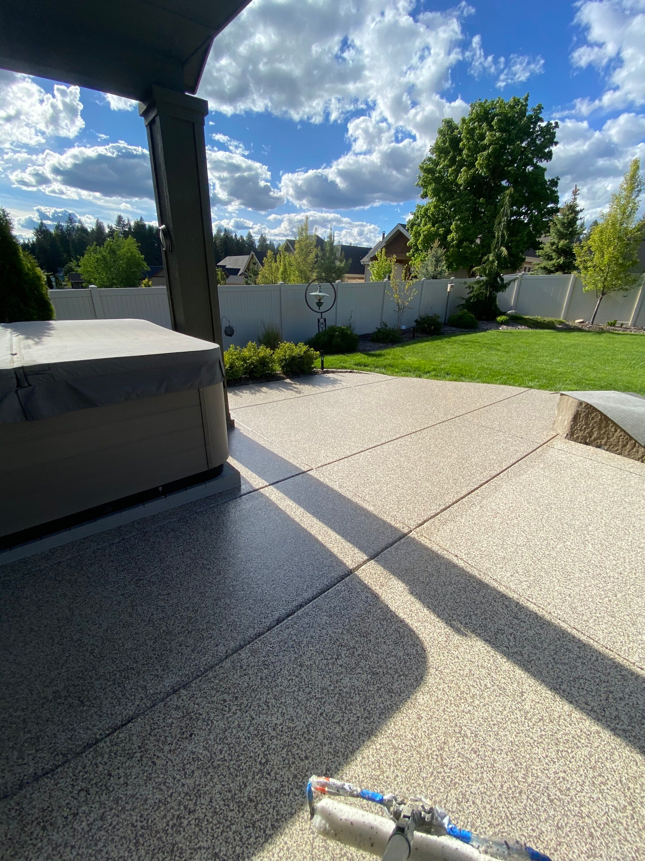 Patio and Walkway using Cordwood Colorway by Croc Coatings, LLC