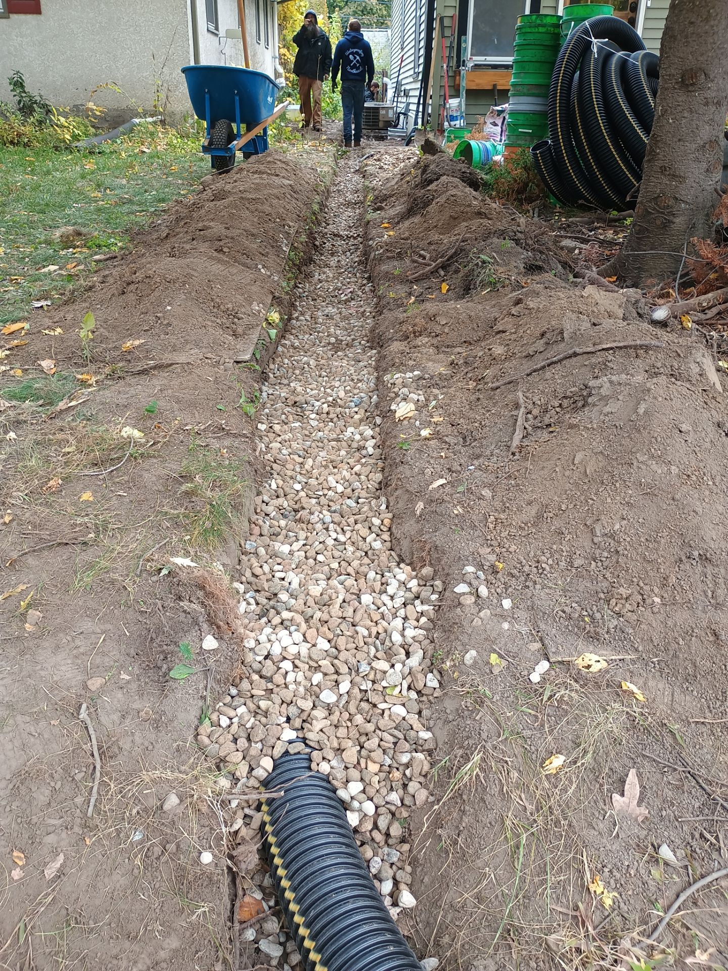 A French Drain for Maya by Waterproofing Northeast