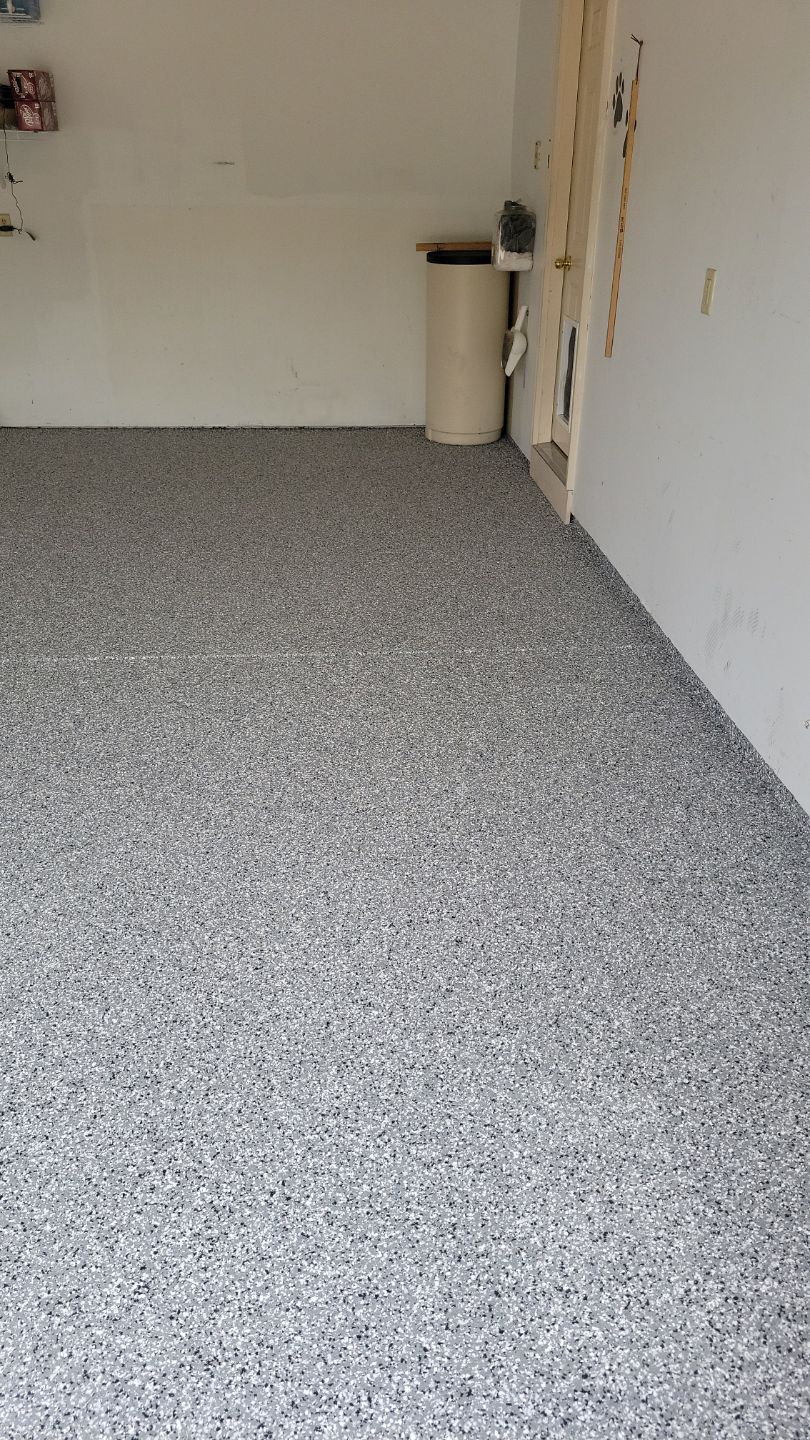 Garage Floor Coating in Goshen! by Innovative Spaces / Innovative Concrete Coatings