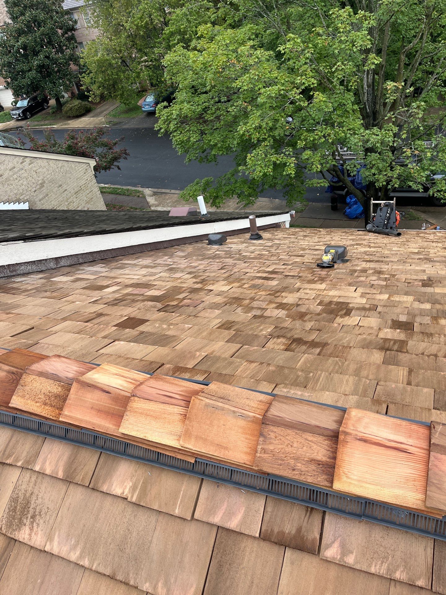 Arlington: Residential Roof Replacement with Perfection CCA-Treated Cedar Shakes by RM Banning, Inc.