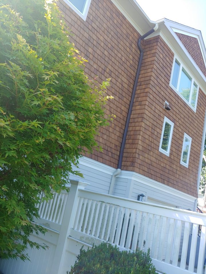 Narragansett, RI Gutter Installation using 4x5 FiberGlass Gutter by Gutter Pro Enterprises