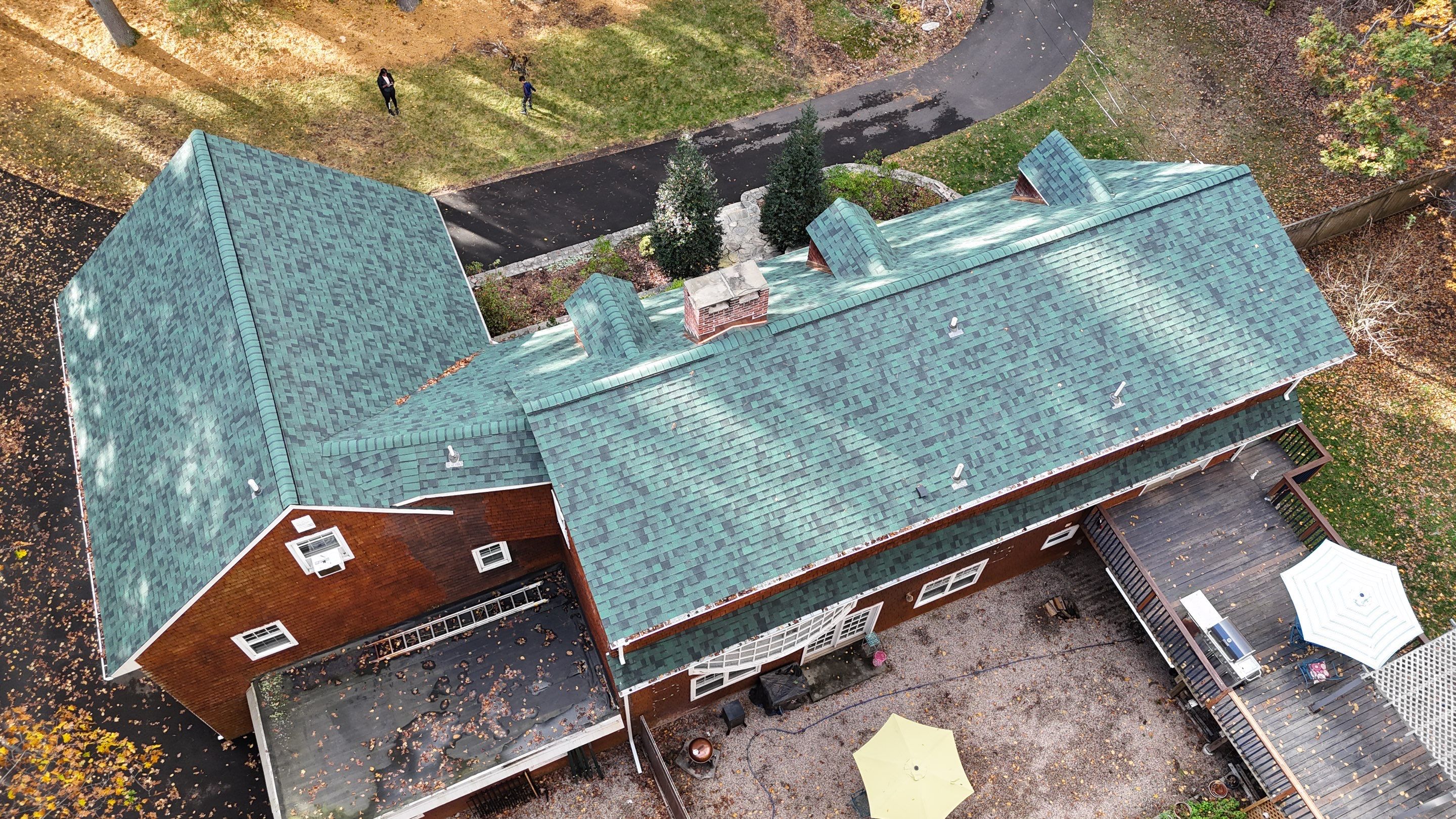 Owens Corning Duration : Chateau Green with Copper Accents in Avon, CT by Golden Shield Roofing