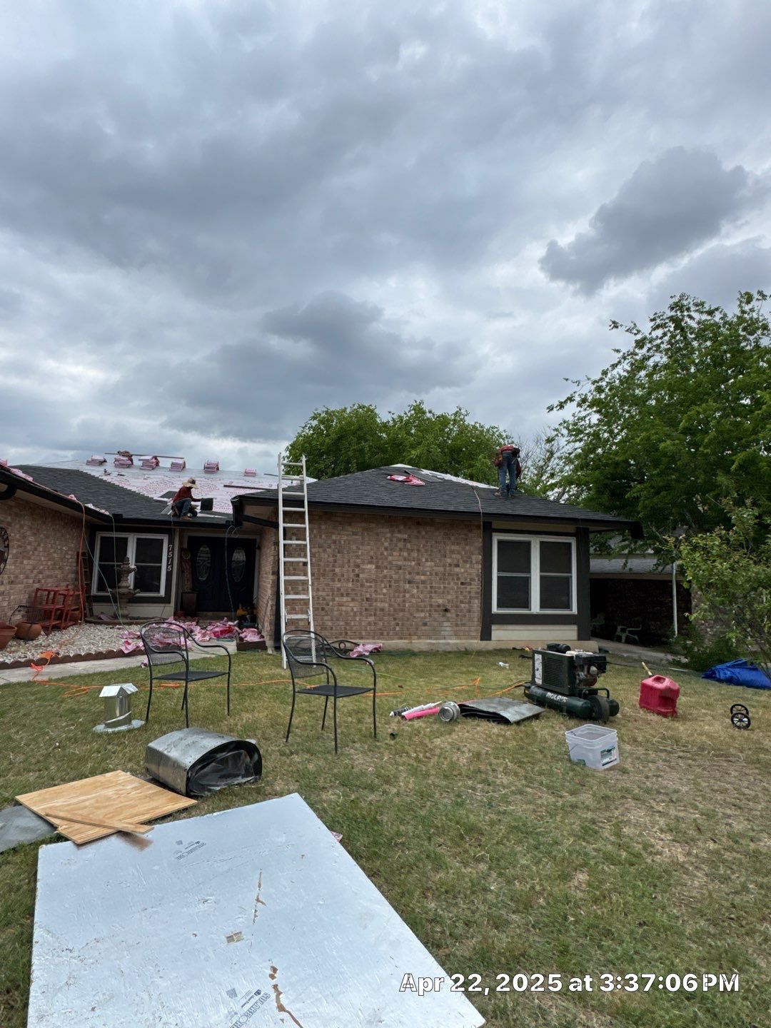 Onyx Black Roof Replacement & Solar Panel Reinstallation | San Antonio, TX by Ayan Roofing