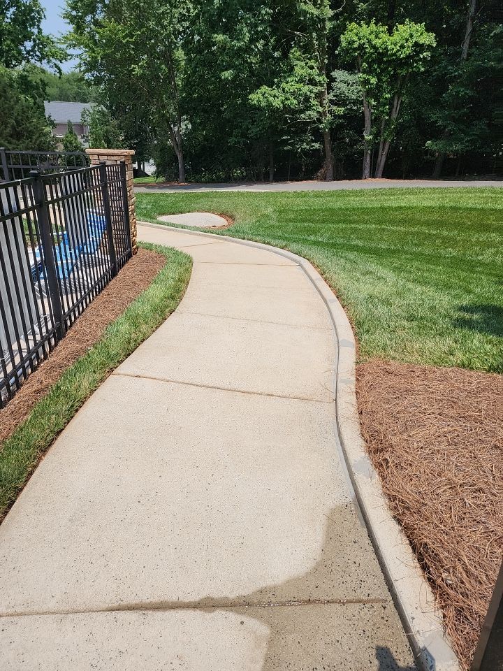 concrete Clean using cleaner by G&H Home Tech Pros LLC