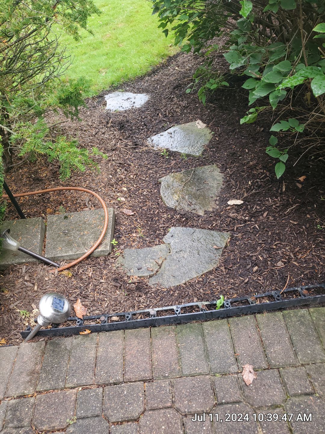 Brick paver repair, clean and seal by Northern Power Washing LLC.