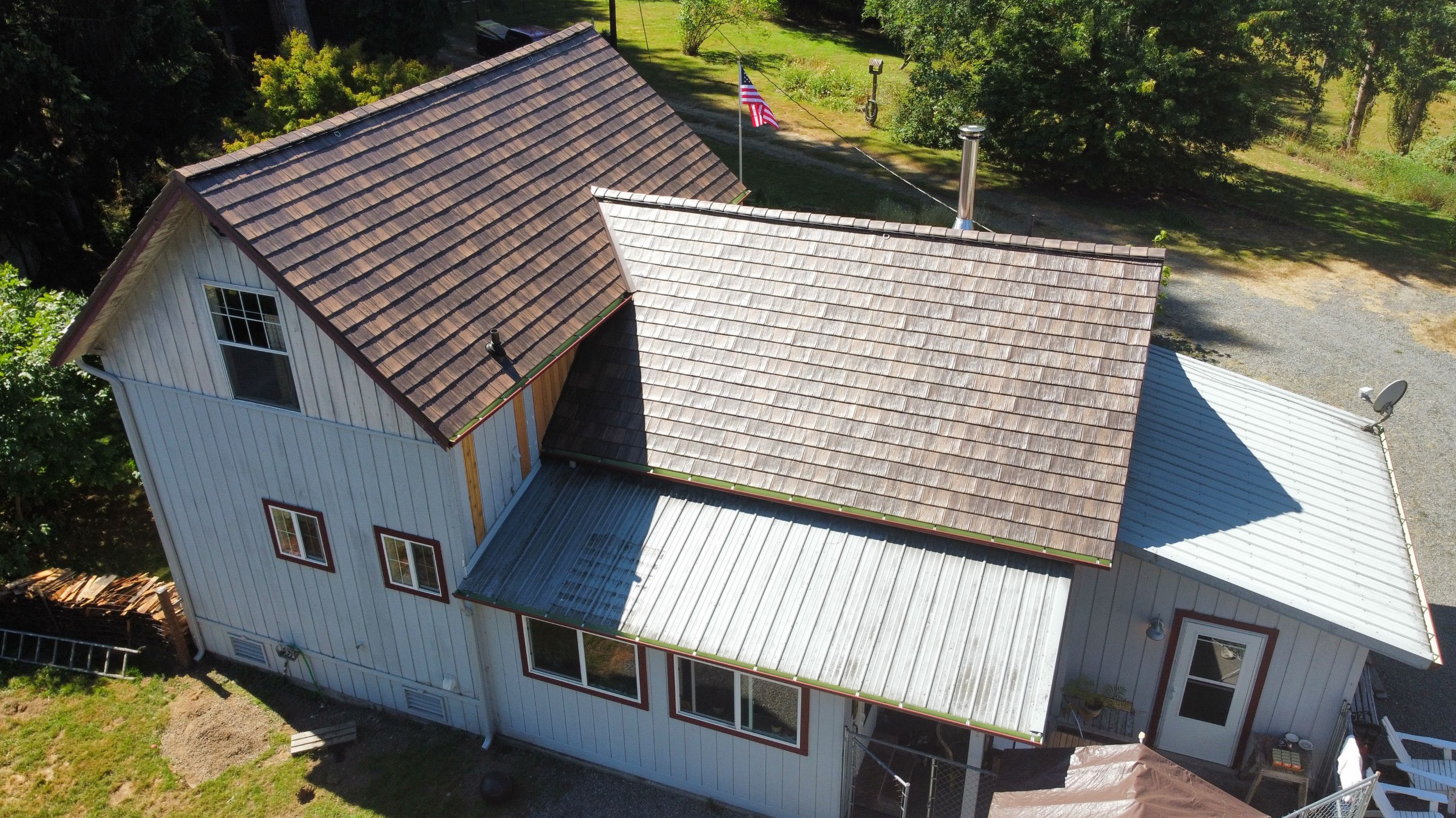 Kasselwood Steel Shingle Metal Roof using Stamped Metal Roof in Woodinville by RoofSmart