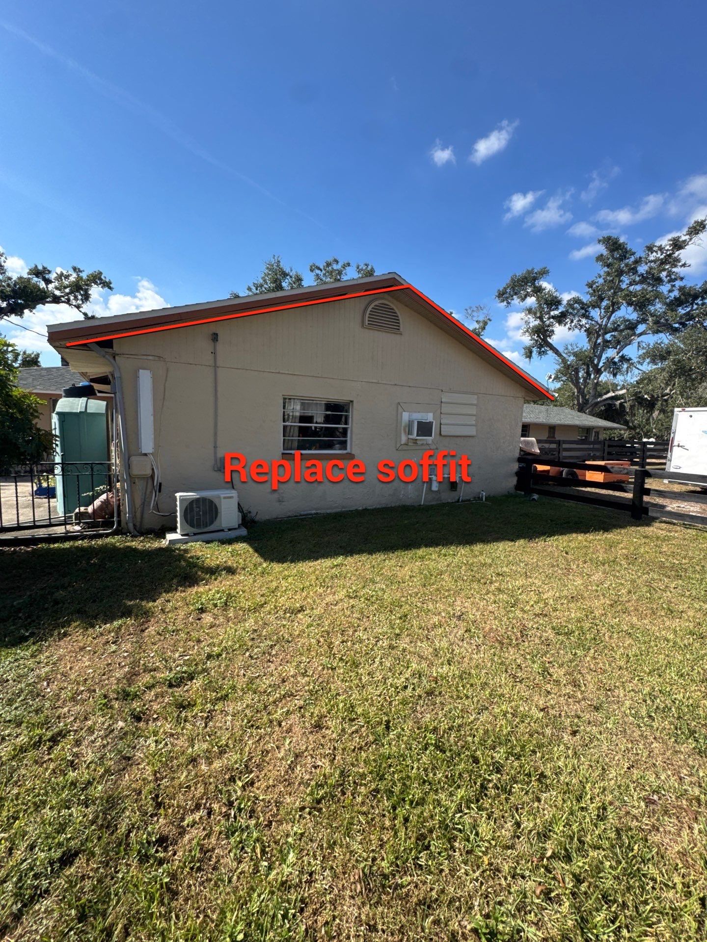 Soffit and Fascia Installation and Smooth Box Gutters and Downspouts in Sarasota FL by Gutter Professors