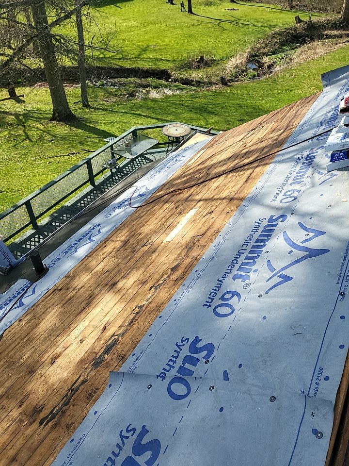 ATLAS PINNACLE COLOR: COASTAL GRANITE DRIP EDGE: BLACK by Eagle Eye Roofing