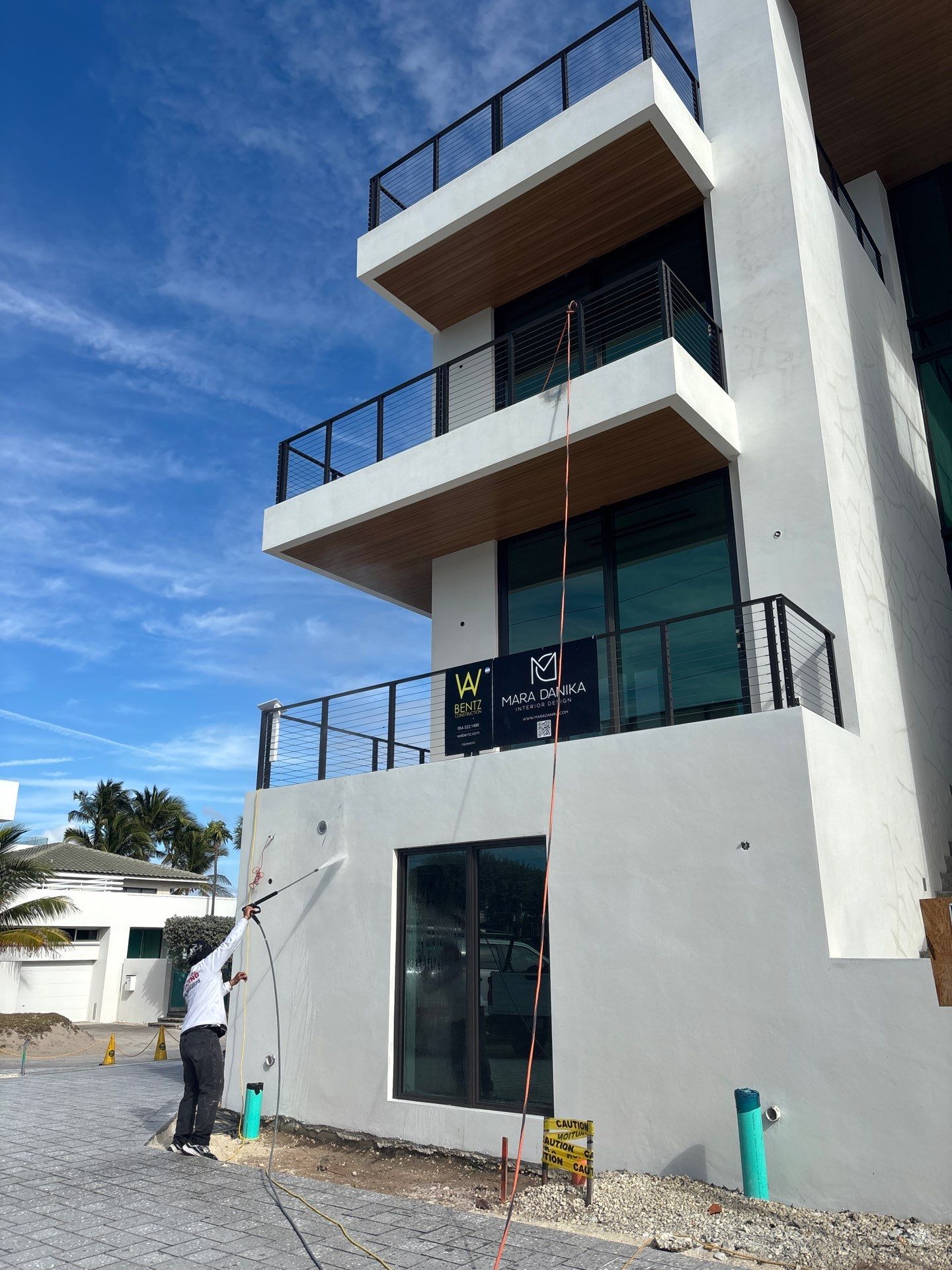 Oceanfront New Home Painting by John “The Greek” Painting