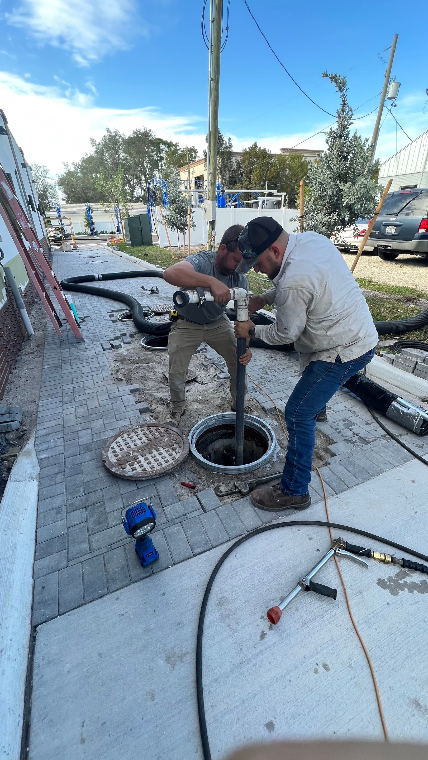 New Carwash Collection Tank Cleaning by APS Power & Water