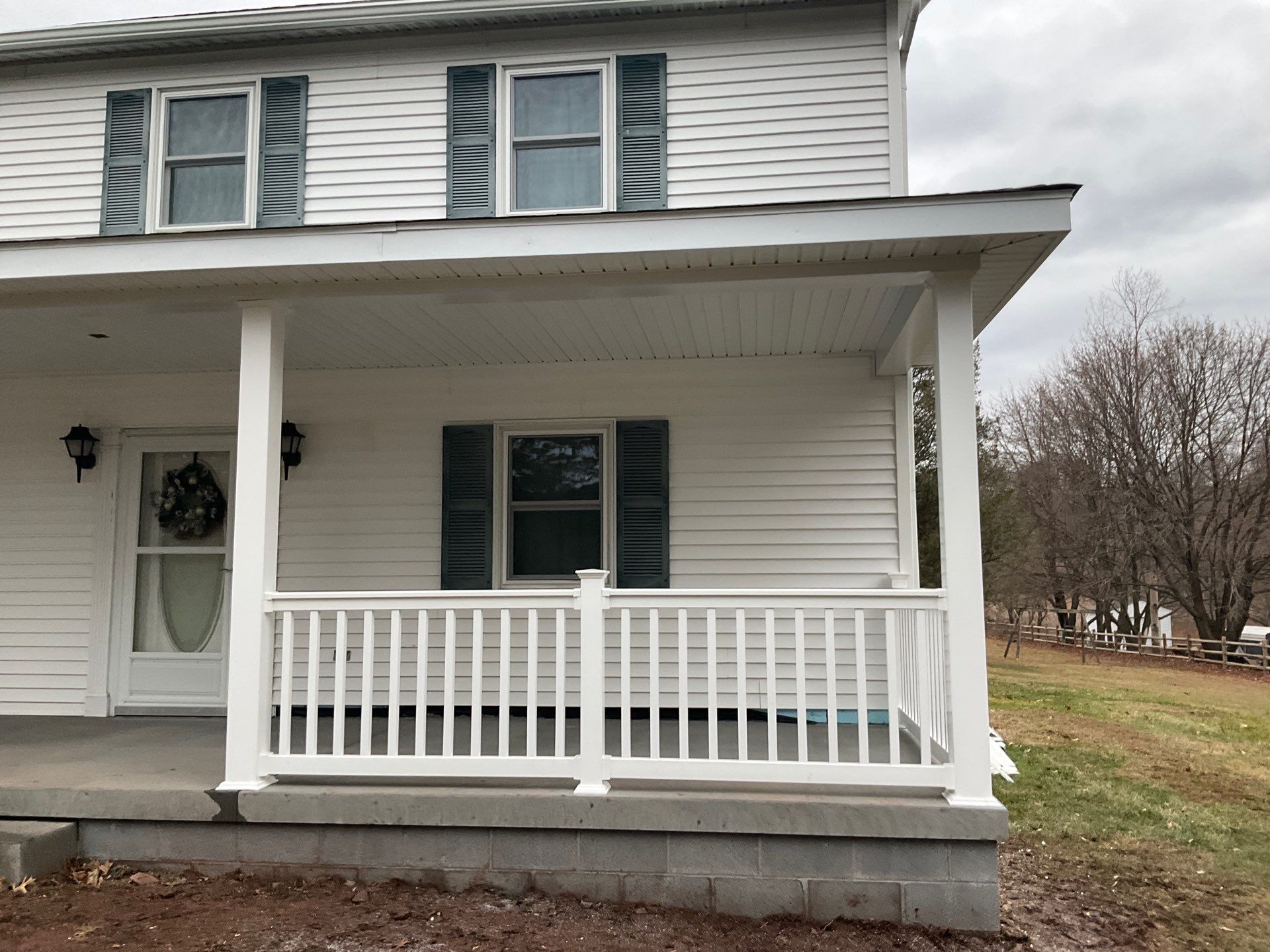 Custom Front Porch Addition in Ringtown by Esh Builders