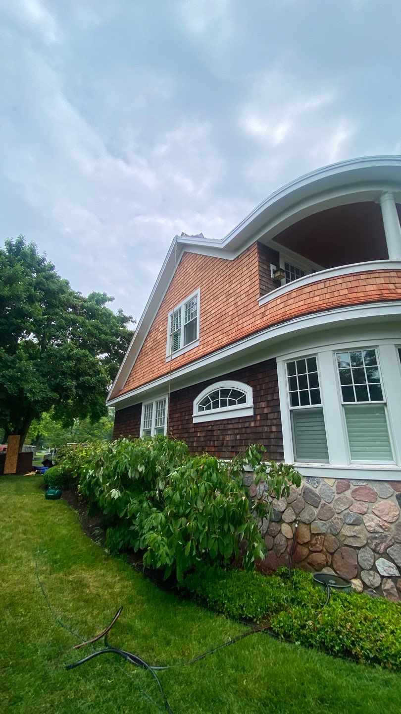 Cedar Roof Installation by Custom Installations