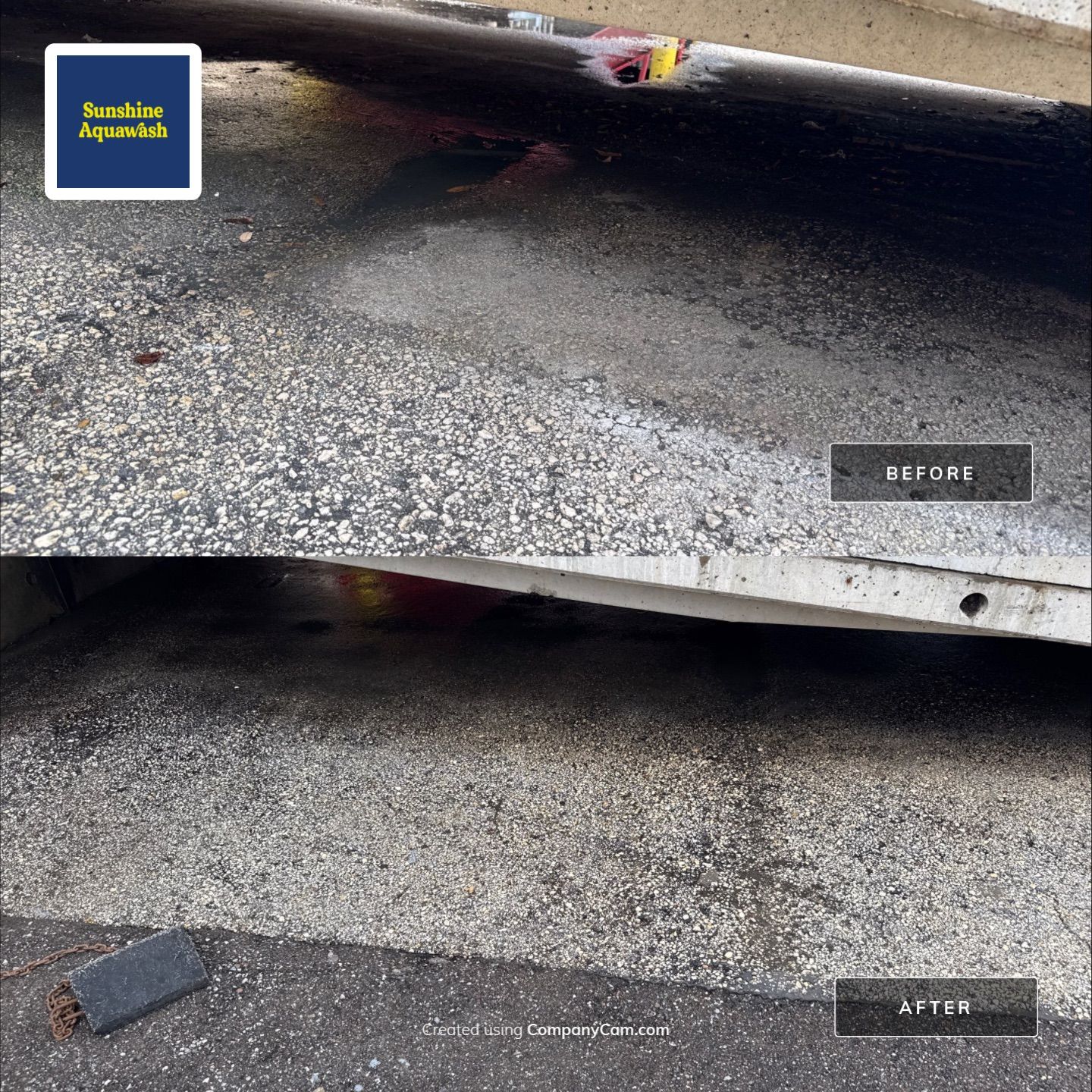 Commercial Loading Dock & Dumpster Area Cleaning Transformation by Sunshine AquaWash