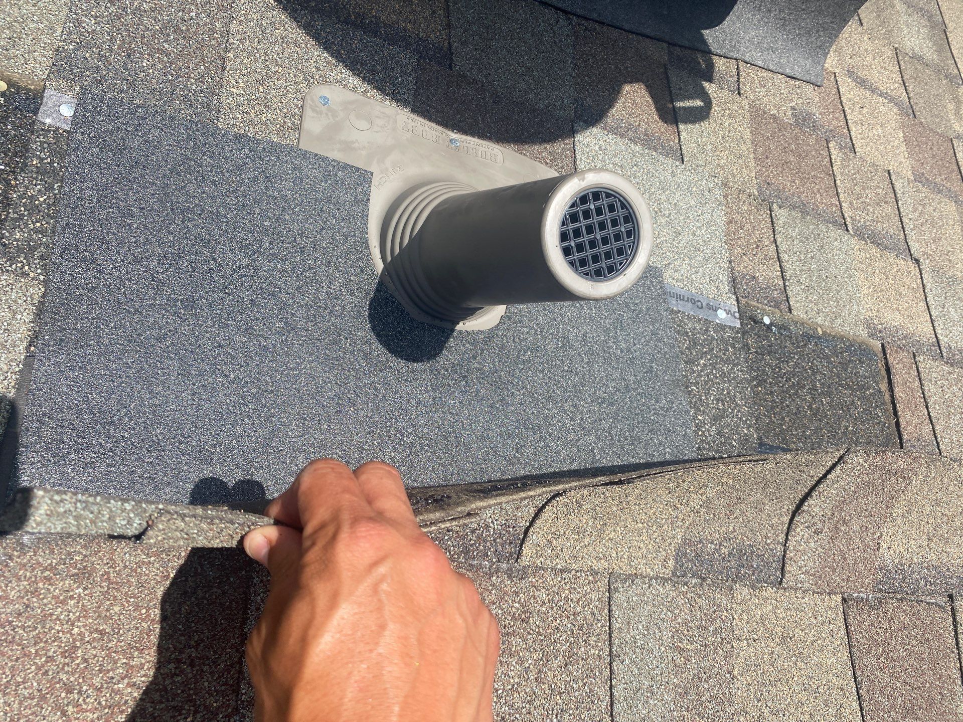 Hail Damage using Owen's Corning Duration (Lifetime) Shingles by Roof Repair Company