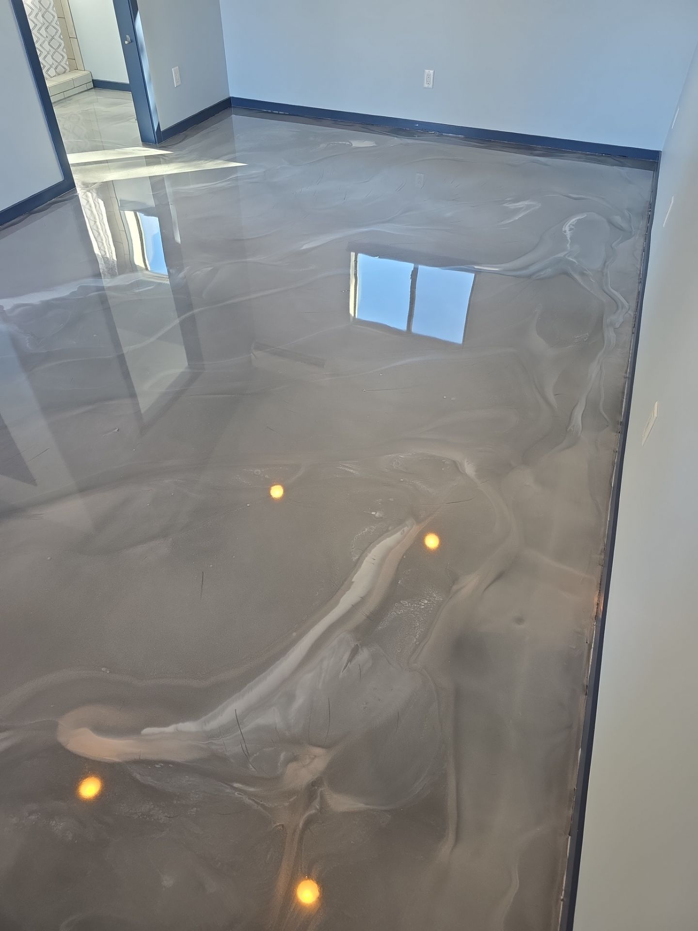 Metallic Epoxy Interior Floor Installation for Paso Robles Cottage by MGP Coatings
