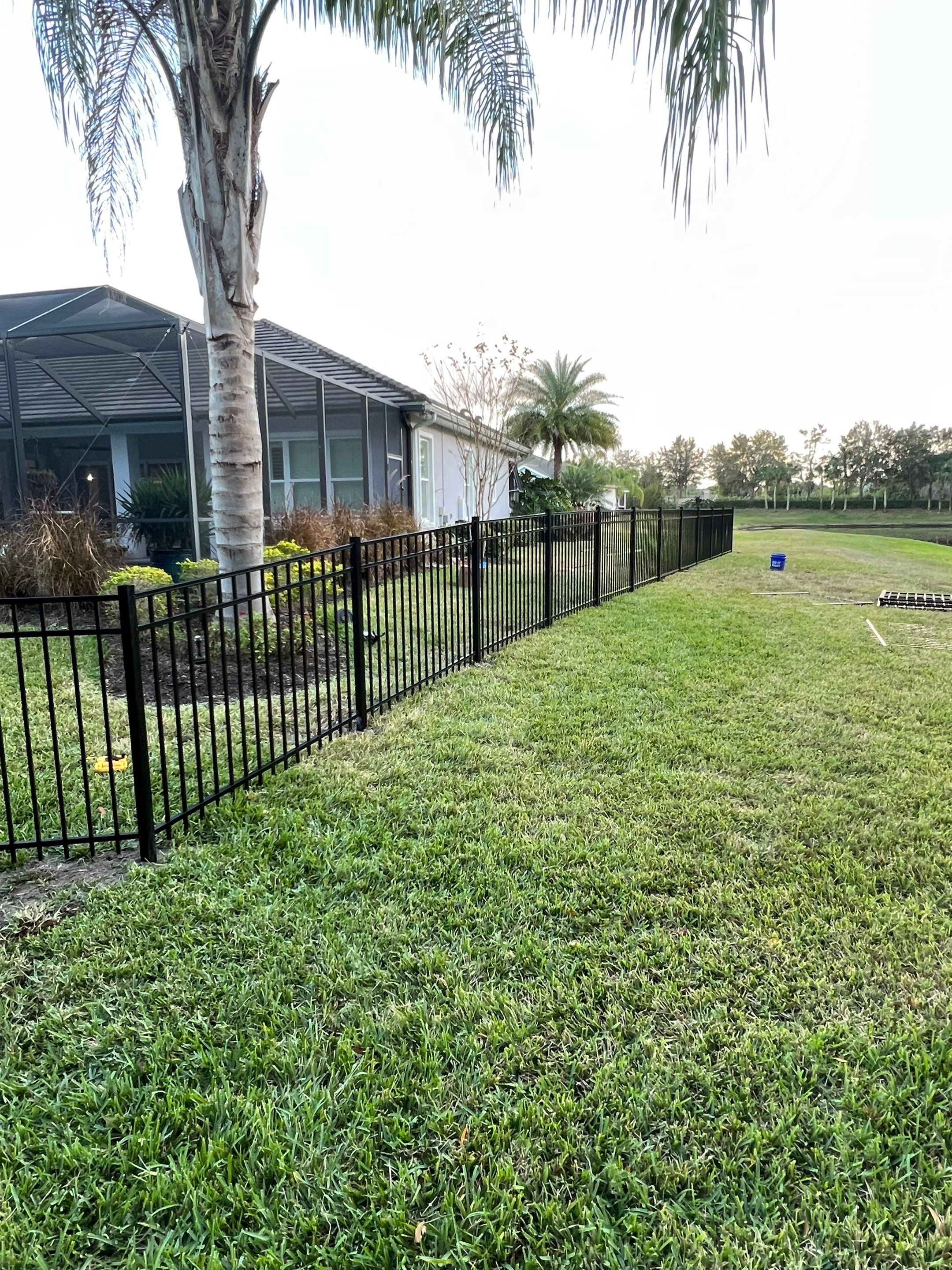 Bradenton, FL  4ft. Tall 3-rail Black Aluminum Fence  by Asap fence and gates, LLC