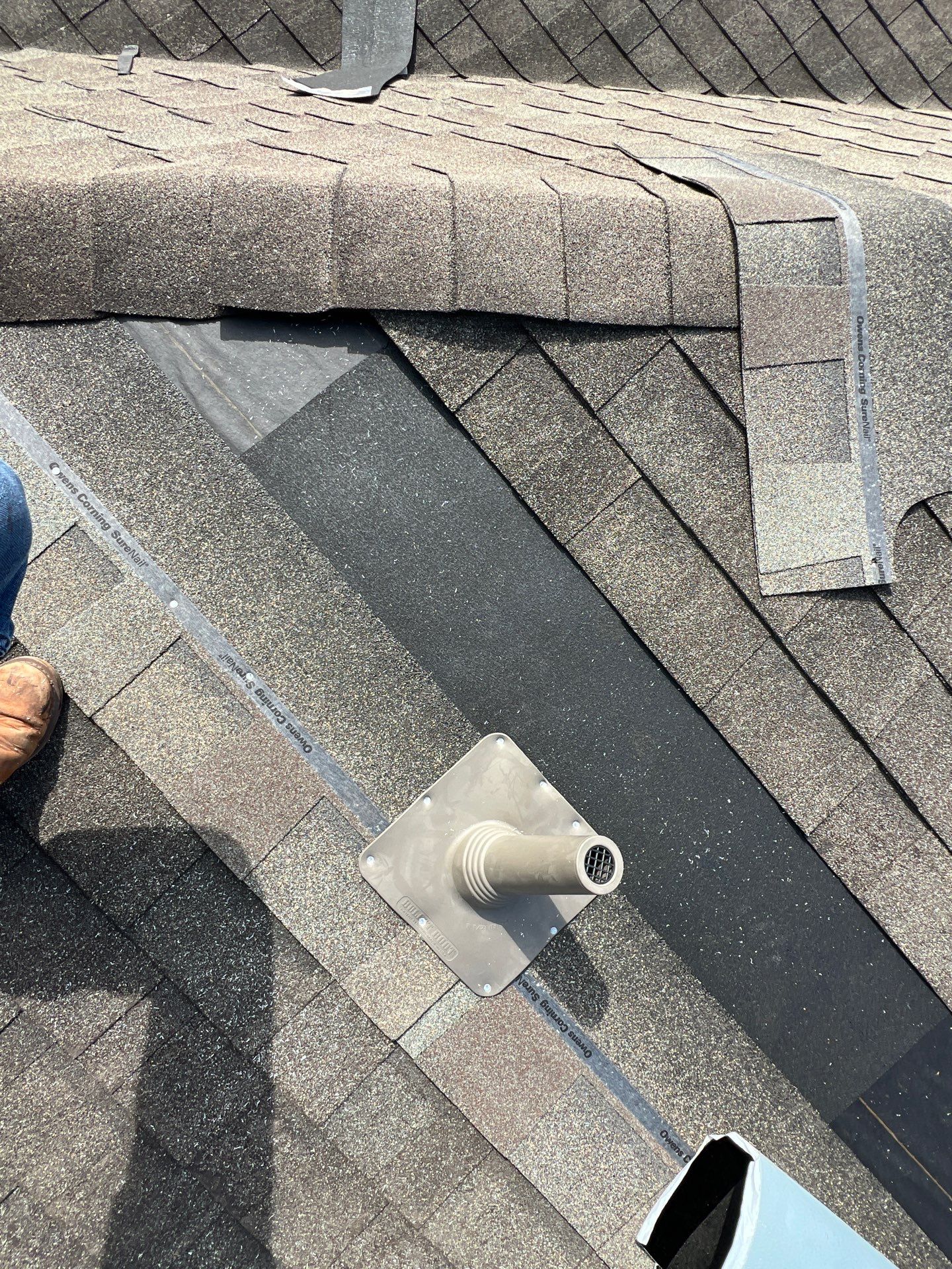 Hail Damage using Owen's Corning Duration (Lifetime) Shingles by Roof Repair Company