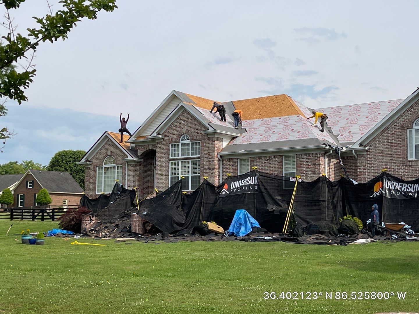 Residential Roofing Installation using Owens Corning Duration Shingles Roofing System by Undersun Roofing 