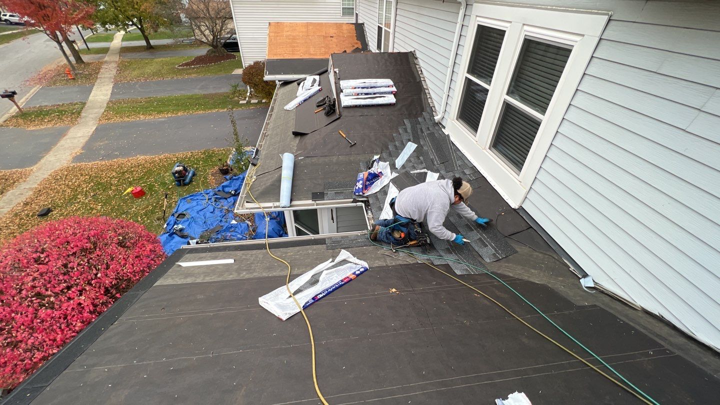 Multi-family unit roof replacement. using GAF Timberline HDZ by Pro Home Services Inc