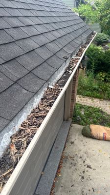 Turtle Shell gutter protection installation in Naperville, IL 60540, photograph 3
