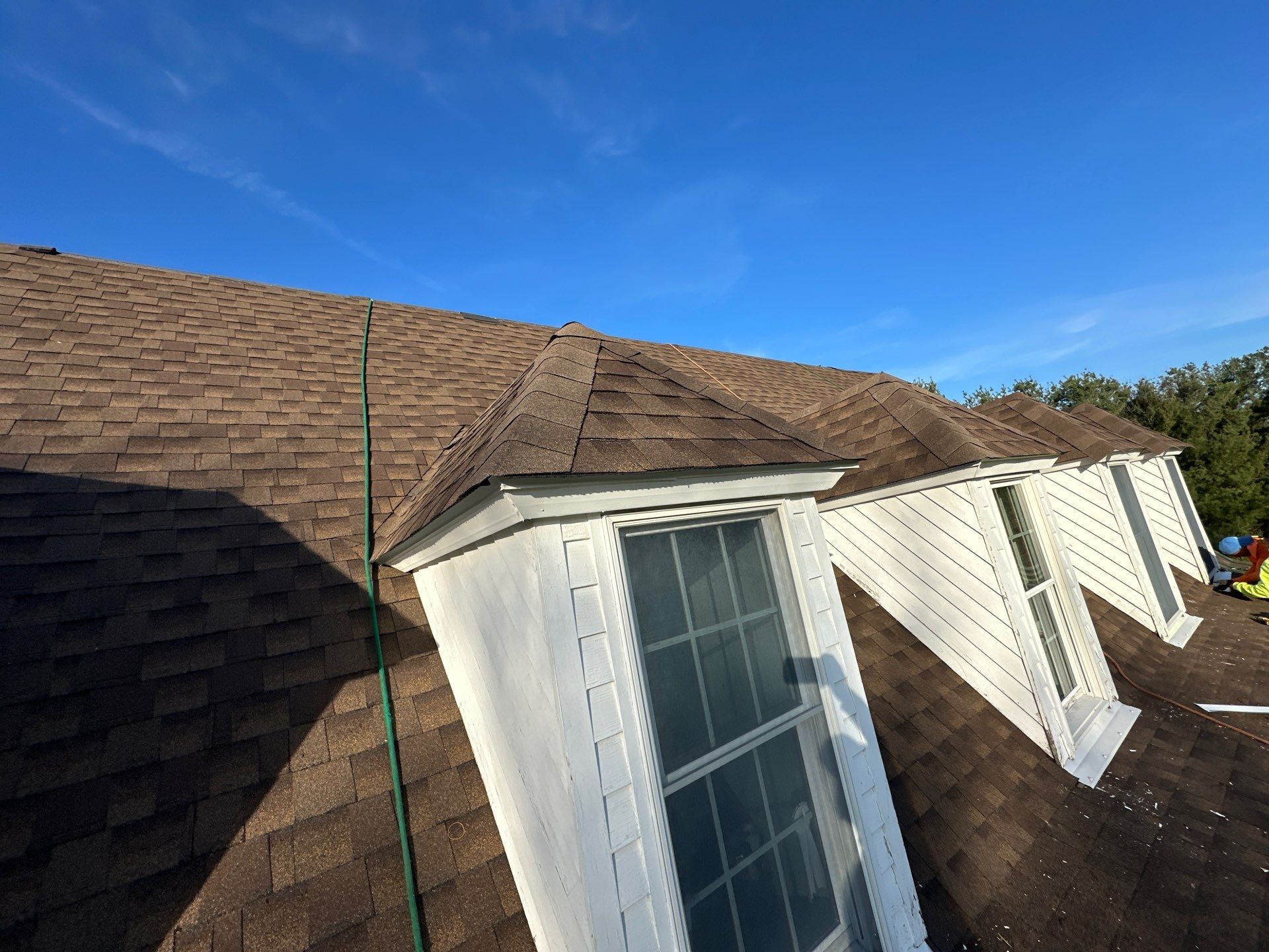 Residential Roofing Installation using Timberline HDZ Shingles - Barkwood by RoofX 
