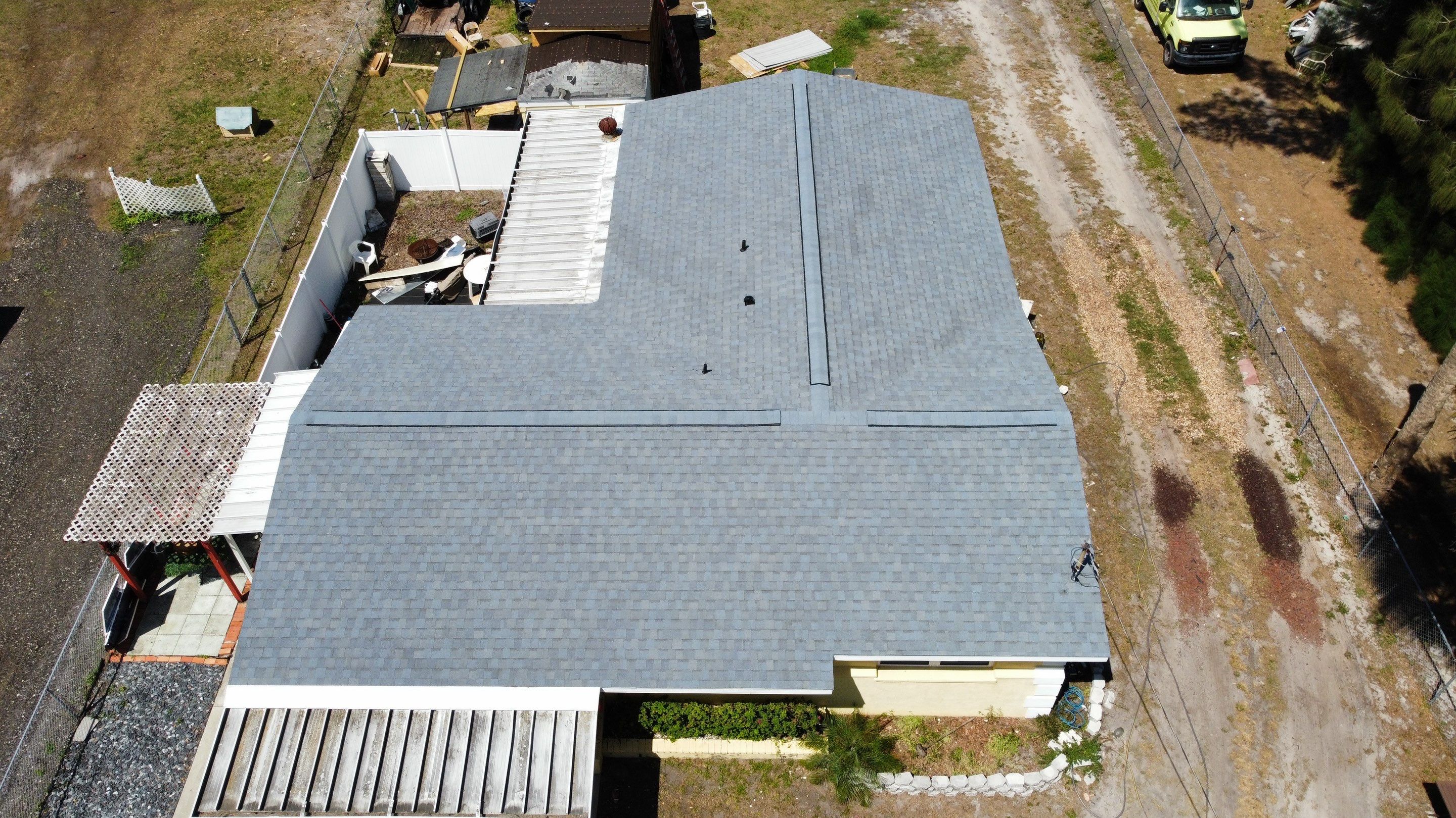 Roof replacement in Gibsonton, FL. by Steadfast Roofing