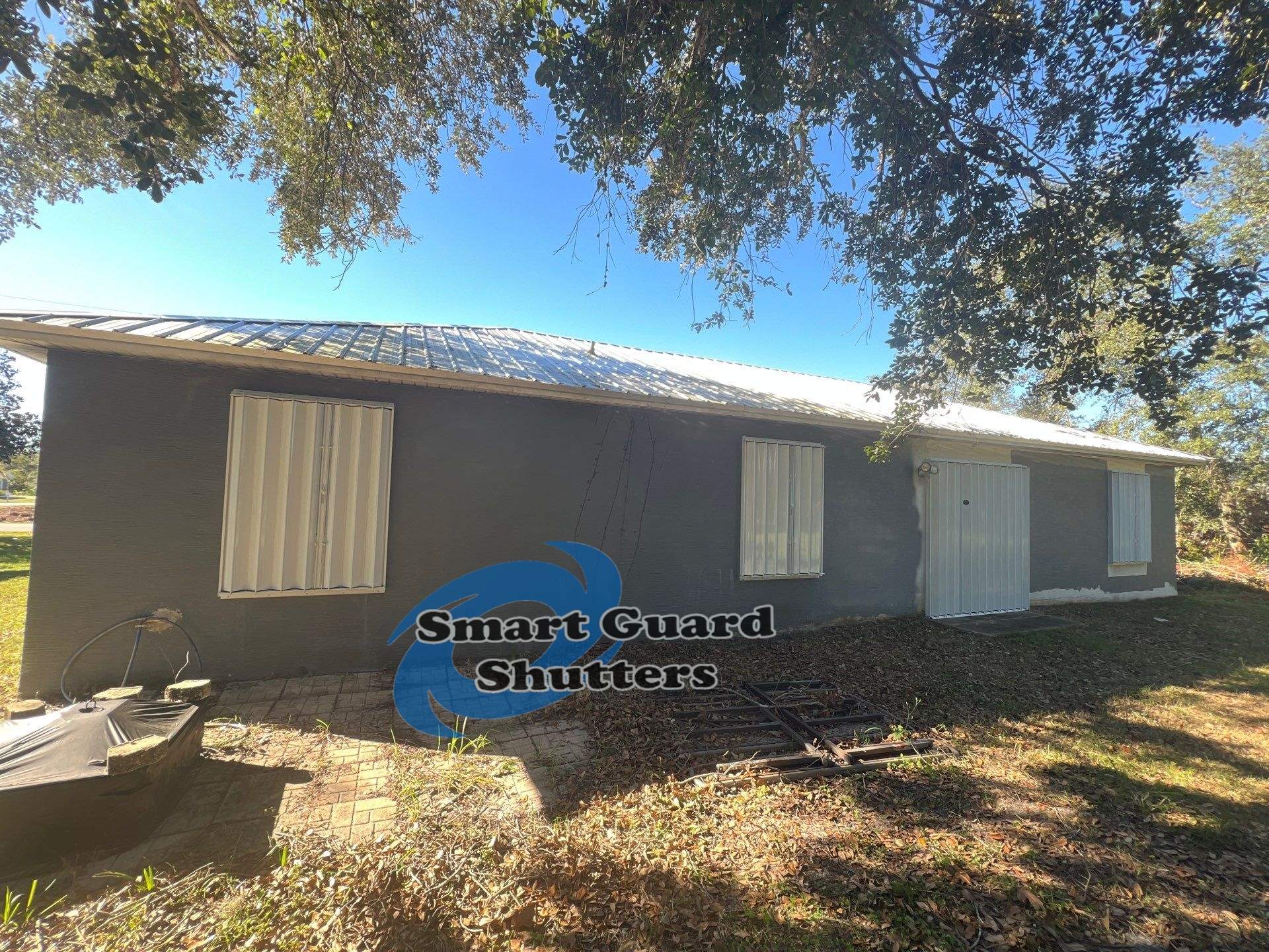 Hurricane Protection in White by Smart Guard Shutters