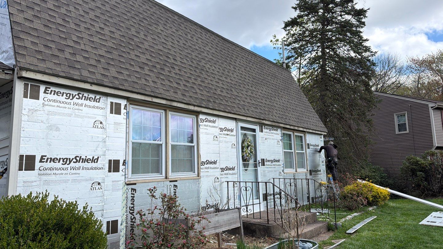 Siding Refresh with Cert Monogram D/4x12'6" clapboard, Herringbone by DiGiorgi Roofing and Siding Inc
