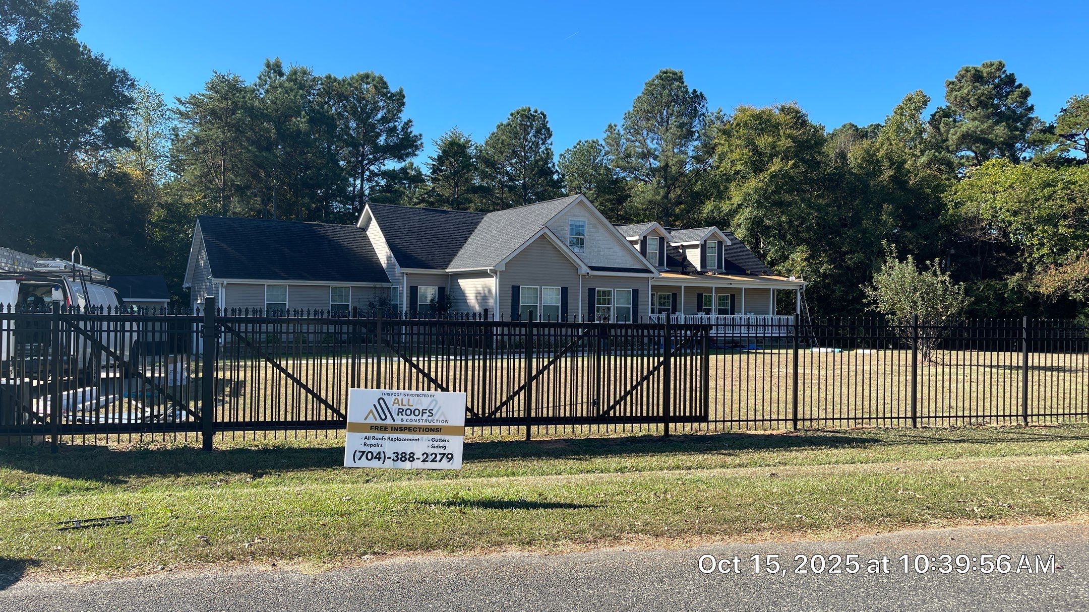 Project in Indian Land by ALL ROOFS & CONS.