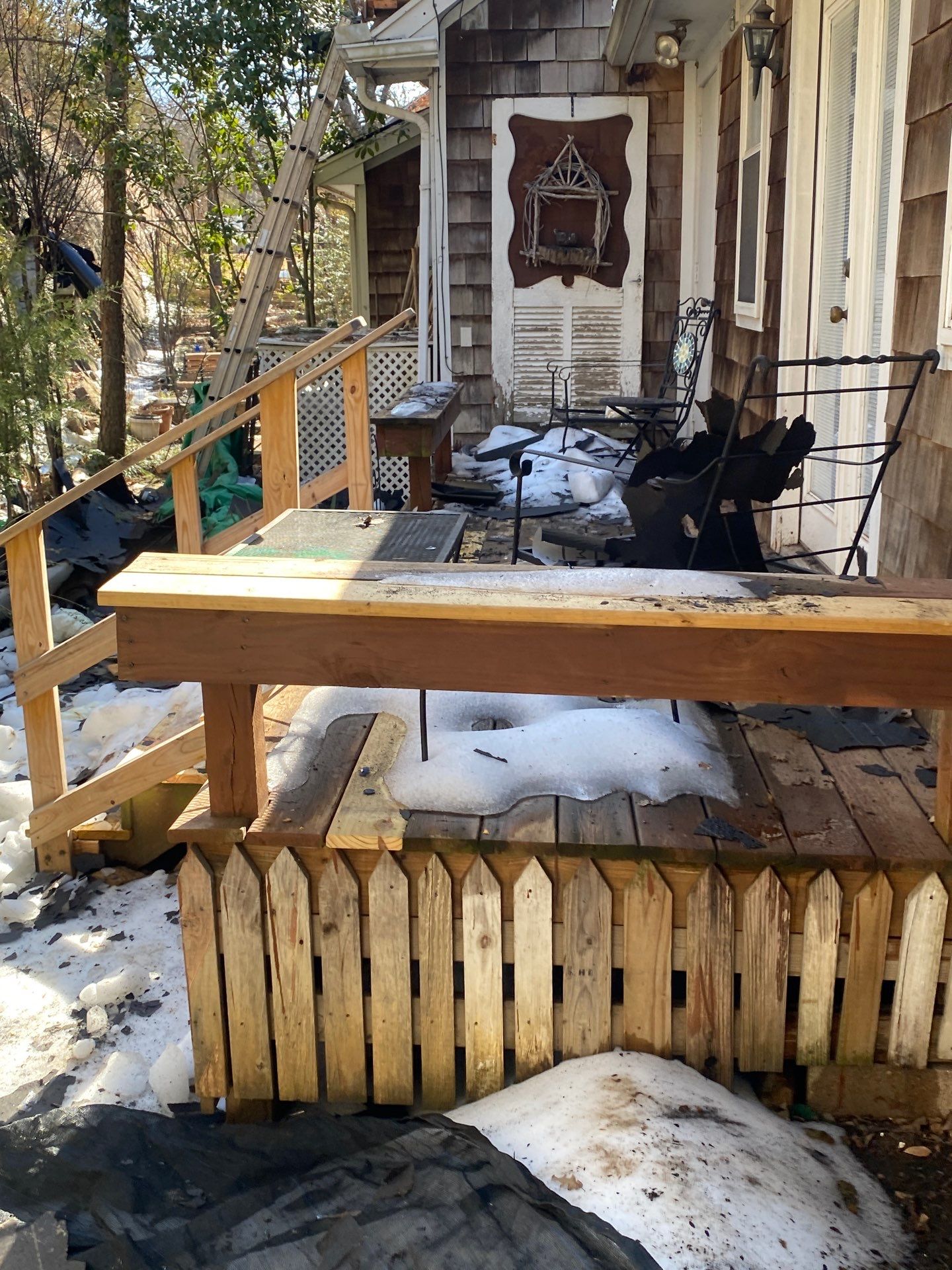 Roof Replacement on a private lake near Ardmore by BANA Roofing and Solar Supply