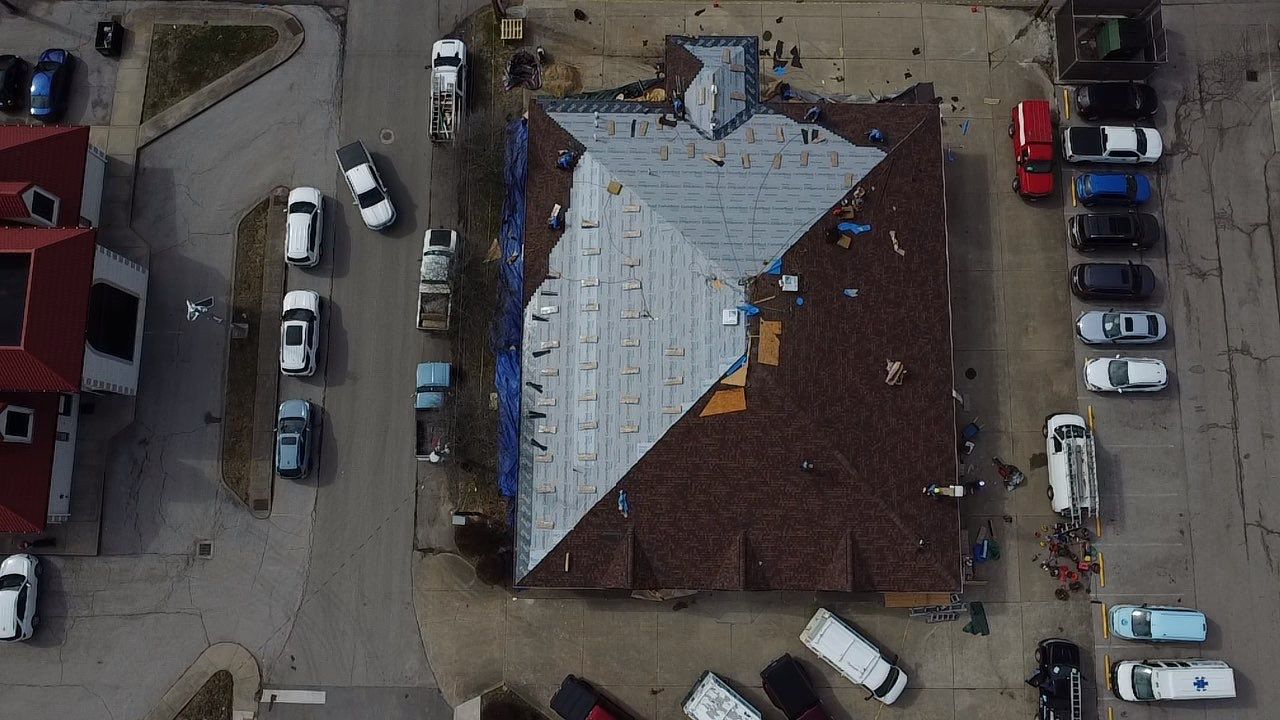 Commercial Roofing Installation using Certainteed Landmark Pro Shingles by Fahey Roofing + Contracting