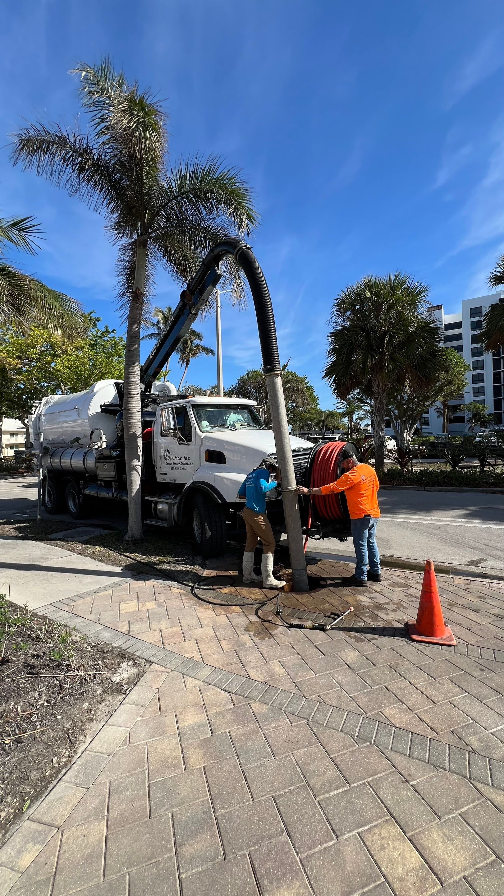 Naples Condo Complex Stormwater System Maintenance and Hurricane Cleanup by Don Mar, Inc. Storm Water Solutions