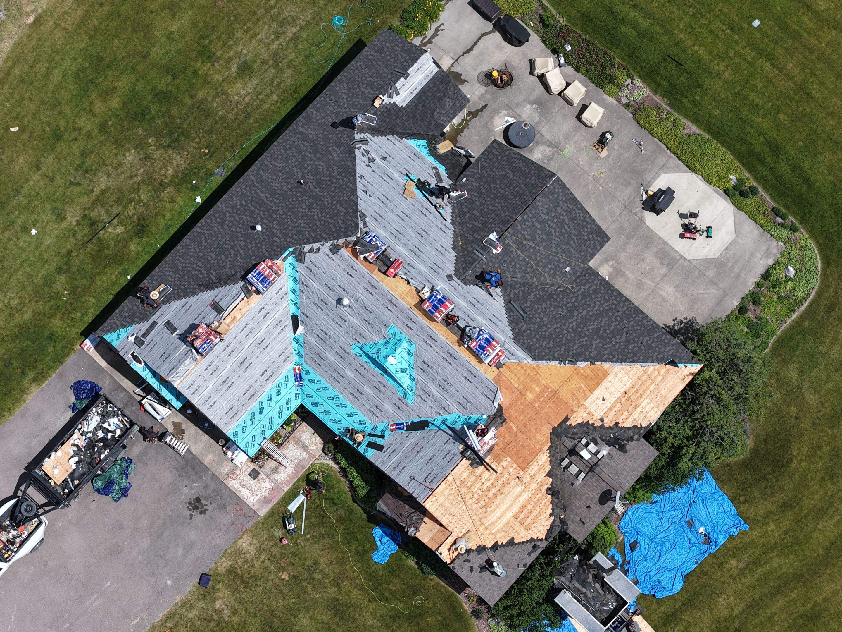 Roof Replacement using GAF Timberline HDZ - Midnight Mesa  by Montana Roofing Solutions