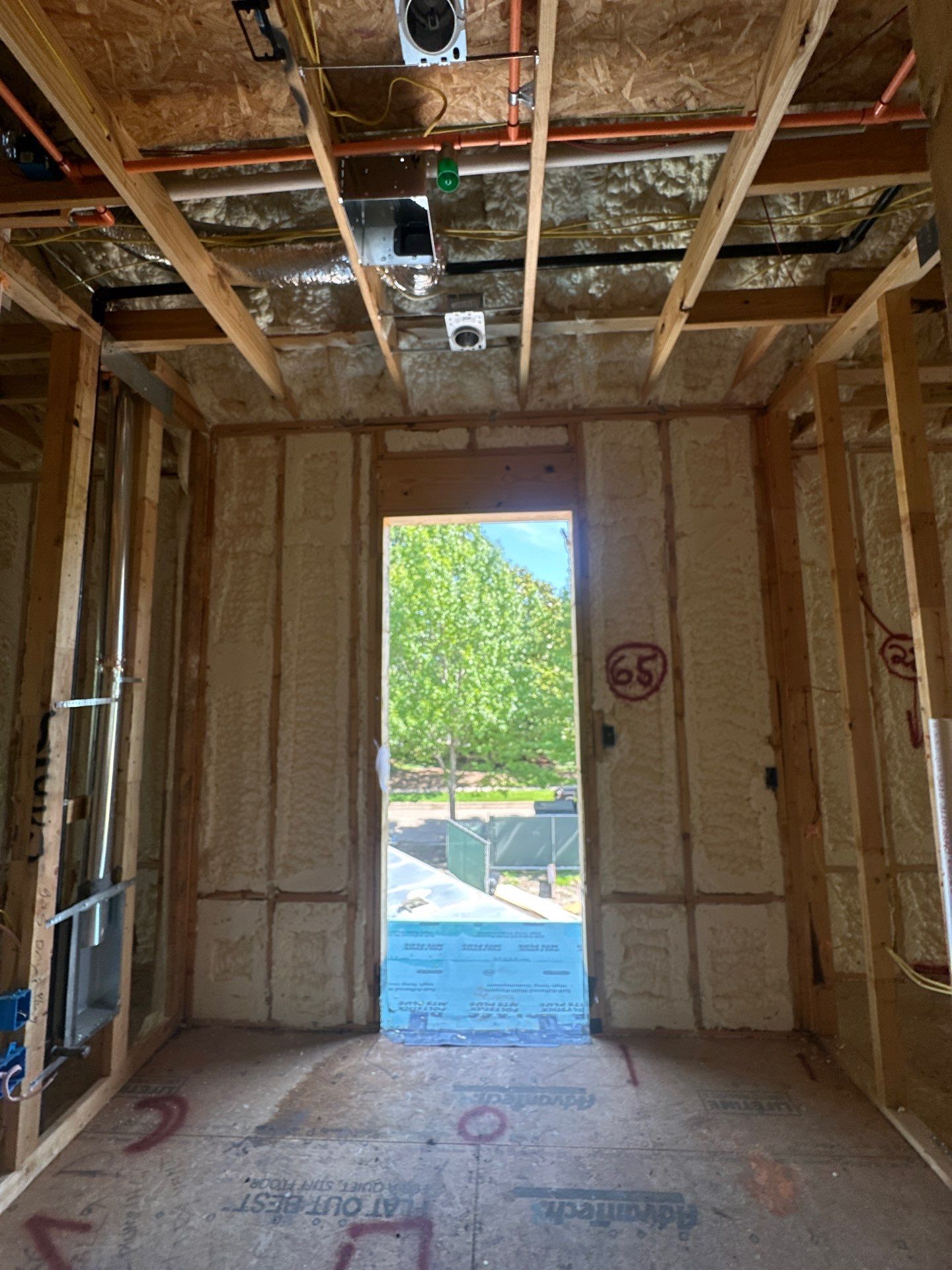 Full encapsulation open cell foam Dallas TX by Apex Insulation Solutions