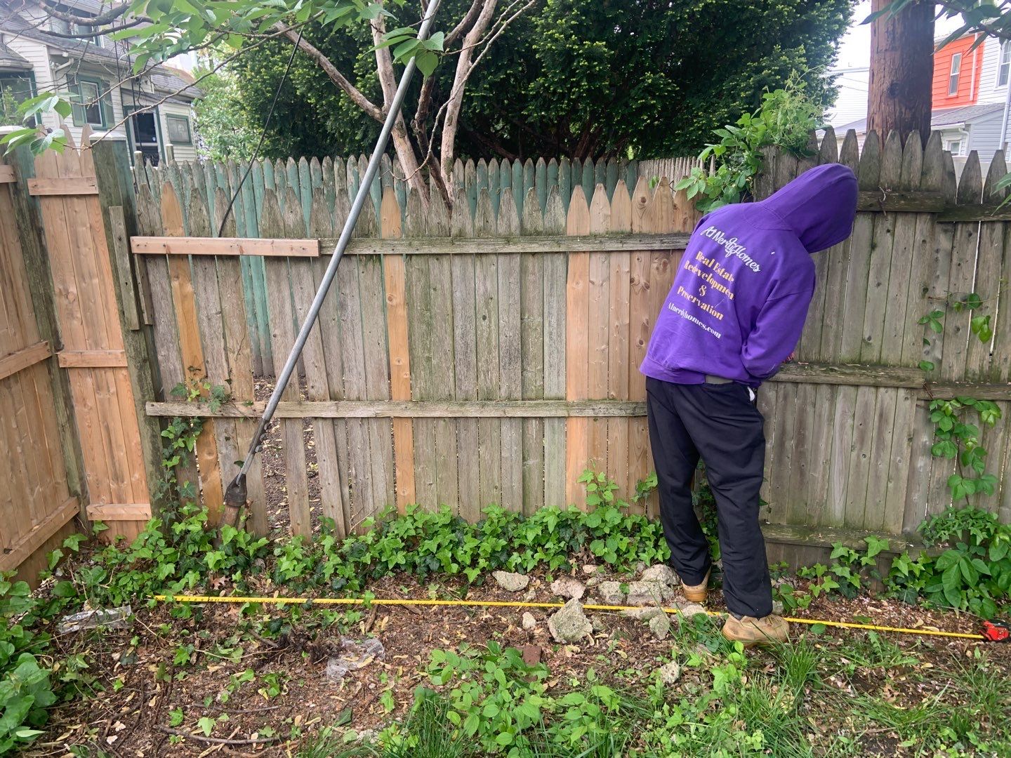 Fence Repair using Fence Panel by A1 NERDY HOMES LLC
