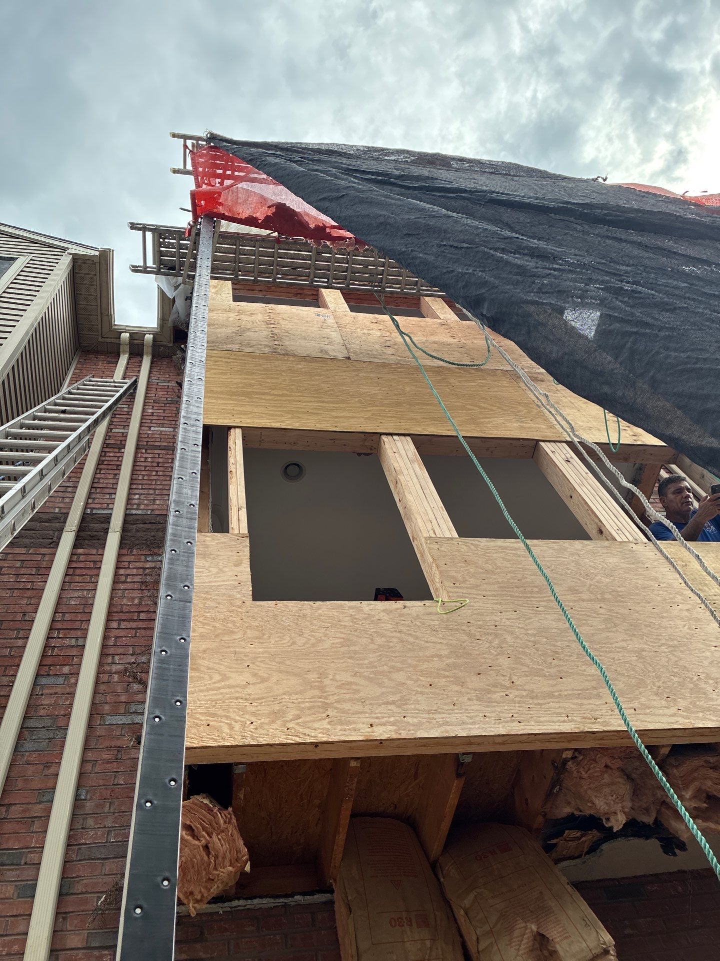 Stucco remediation and structural framing Project in Philadelphia, Pennsylvania by Philadelphia Quality Roofing