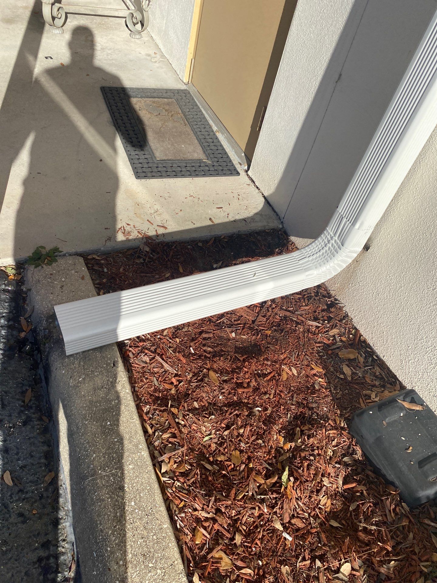 White 6-Inch Gutters with Downspouts in Bradenton FL by Gutter Professors