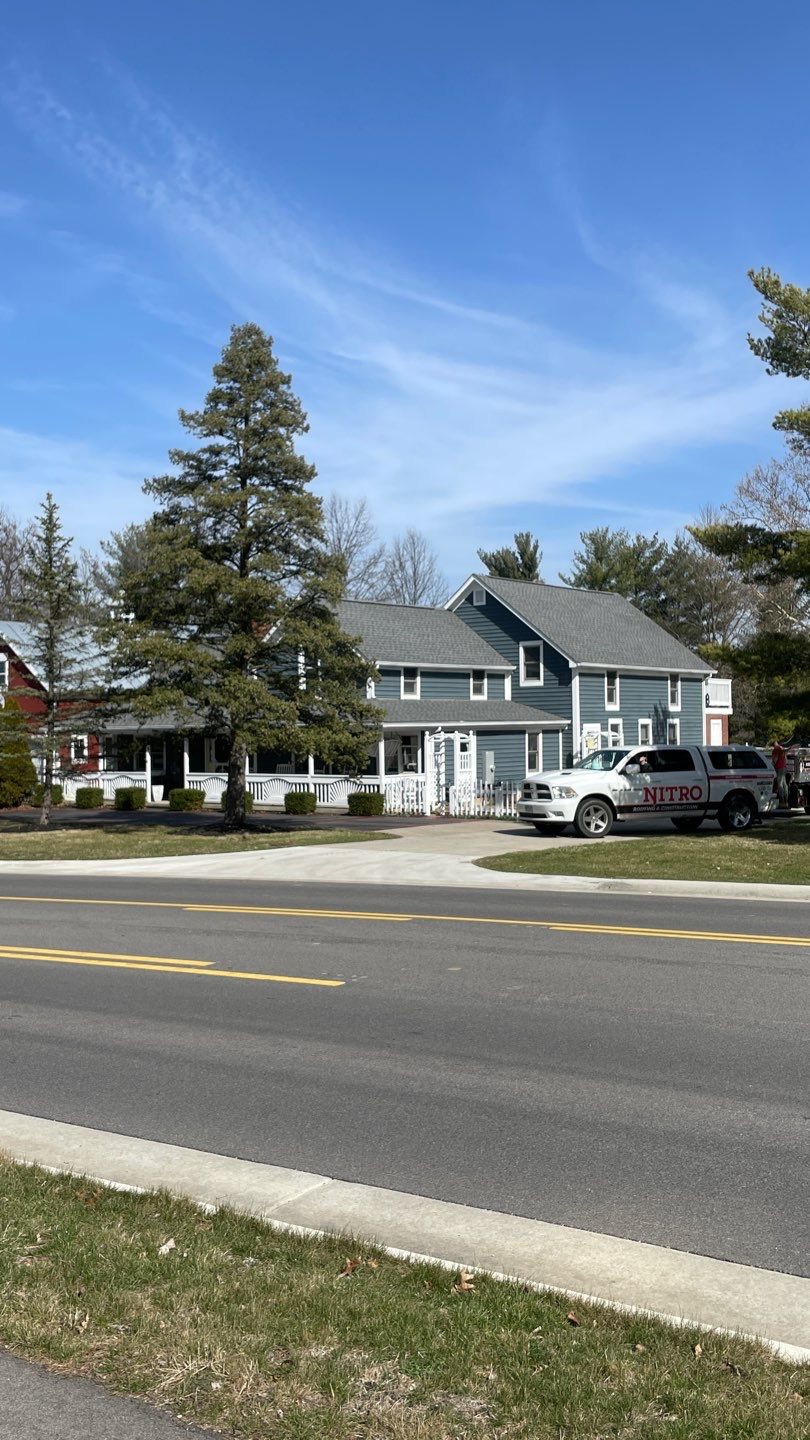 Residential Roofing Installation using GAF Timberline HDZ Williamsburg Slate  by Nitro Roofing and Construction