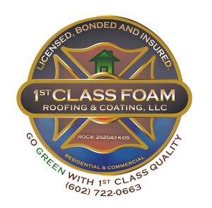 Logo for 1st Class Foam Roofing & Coating, LLC