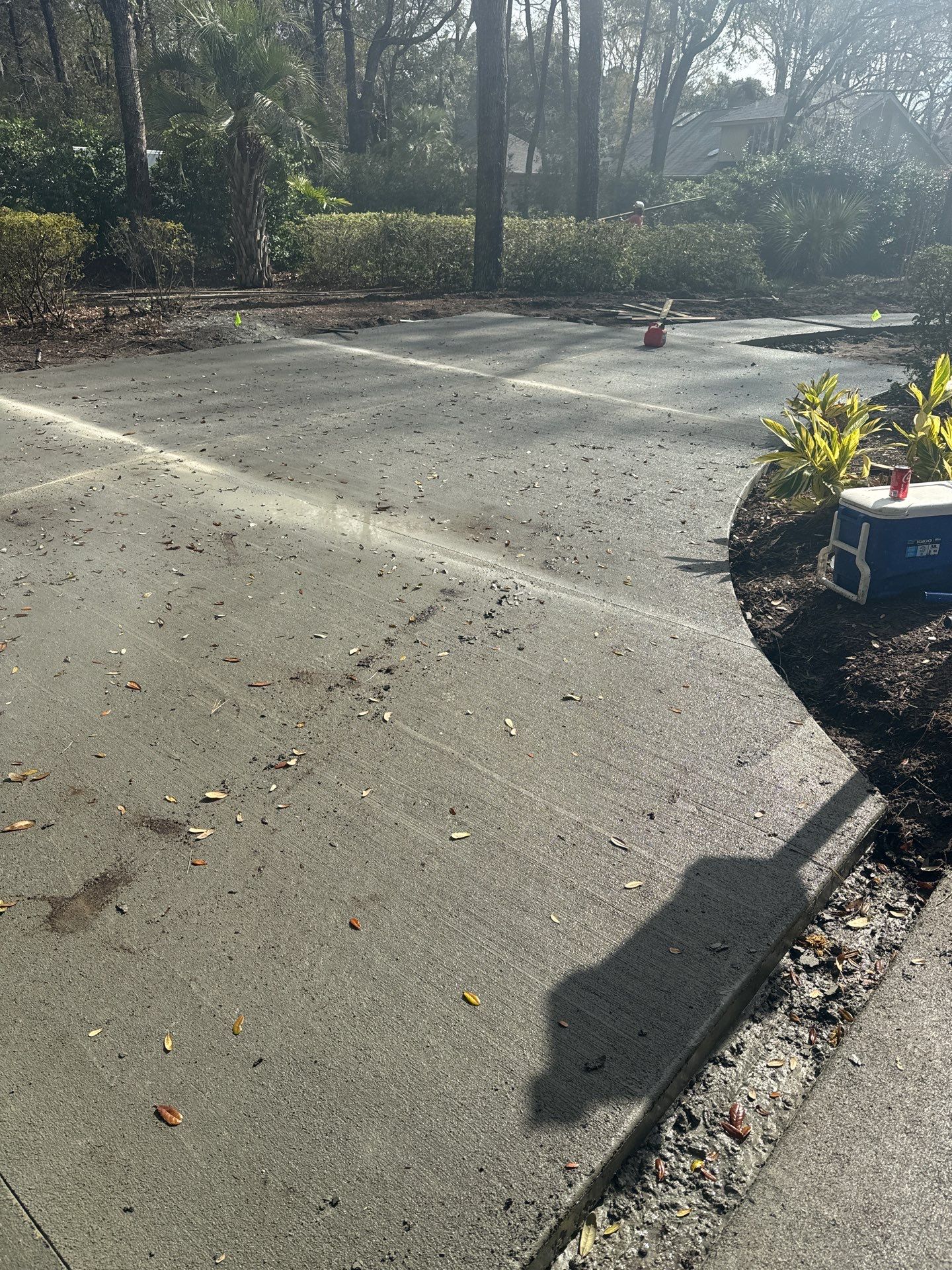 Custom Concrete Driveway and Walkway Replacement in Hilton Head Island by Lowcountry Scapes, LLC