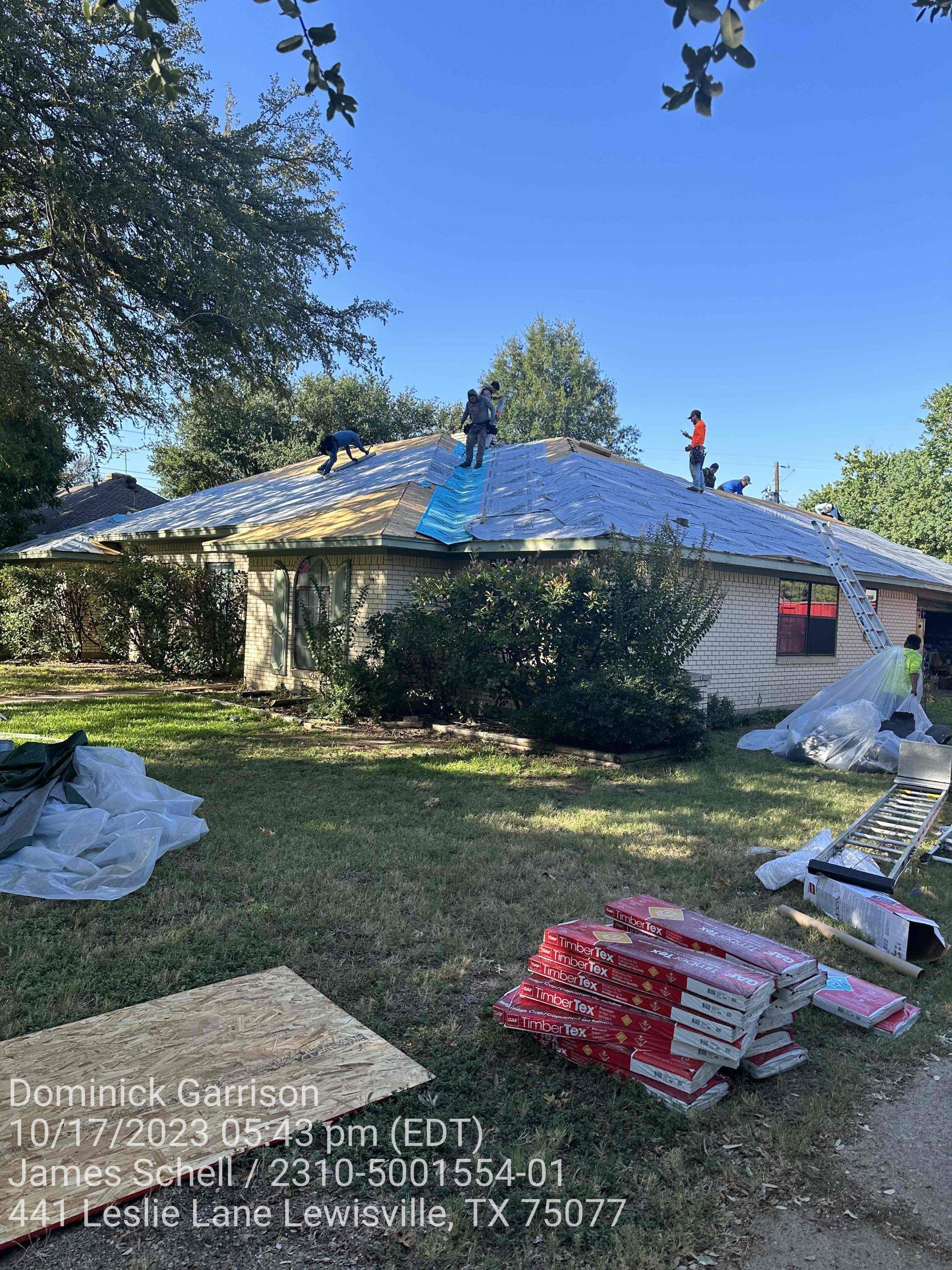 Project in Lewisville by Zeus Exteriors