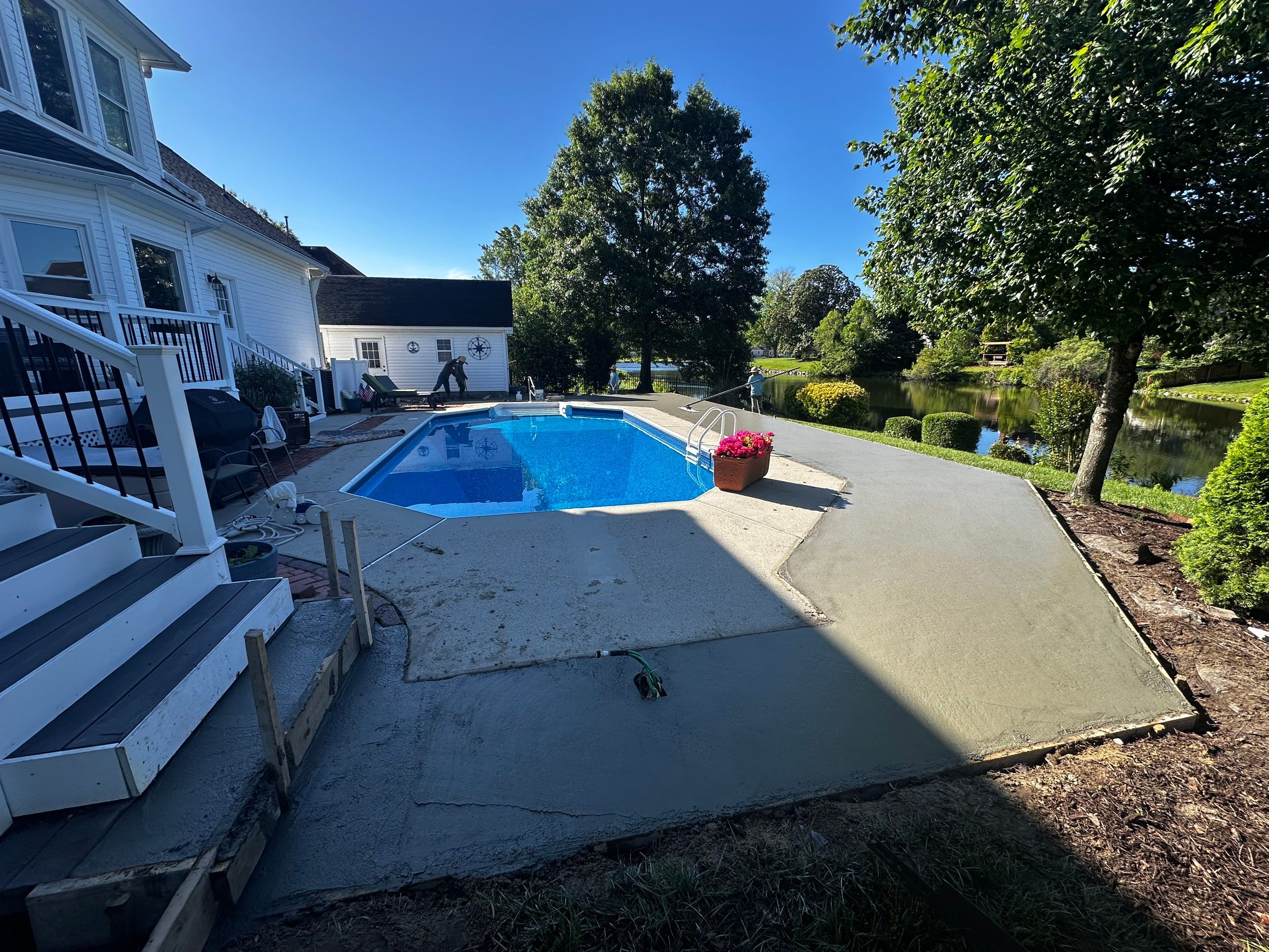 Project in Virginia Beach by Sam The Concrete Man Virginia Beach