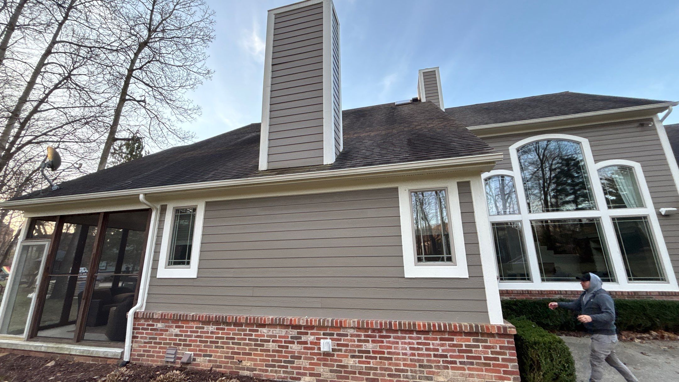 Roof Replacement using CertainTeed Landmark Moire Black by 180 Contractors