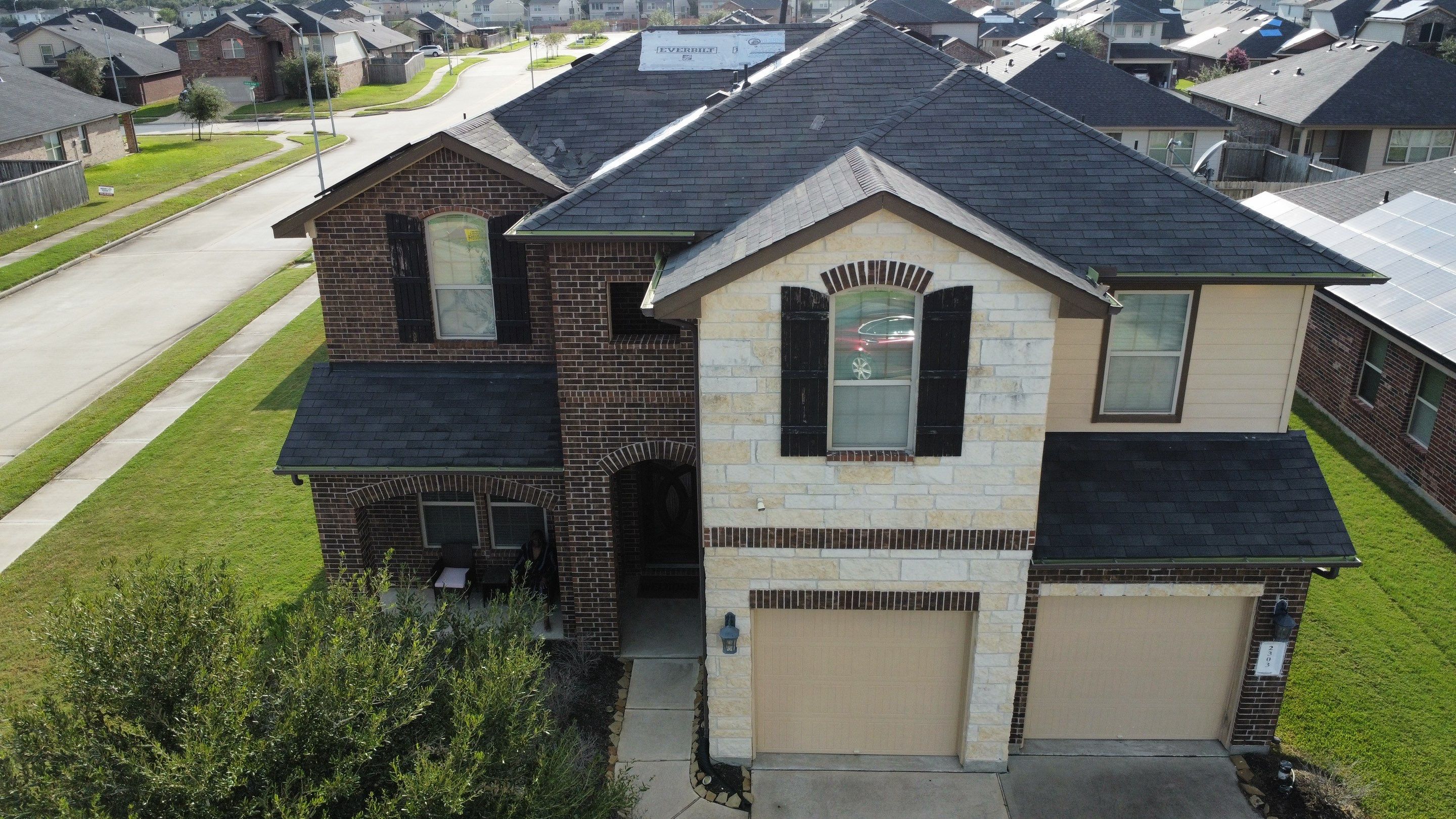 Reroof with Solar panel Detach and Reset by Berry Good Roofing 