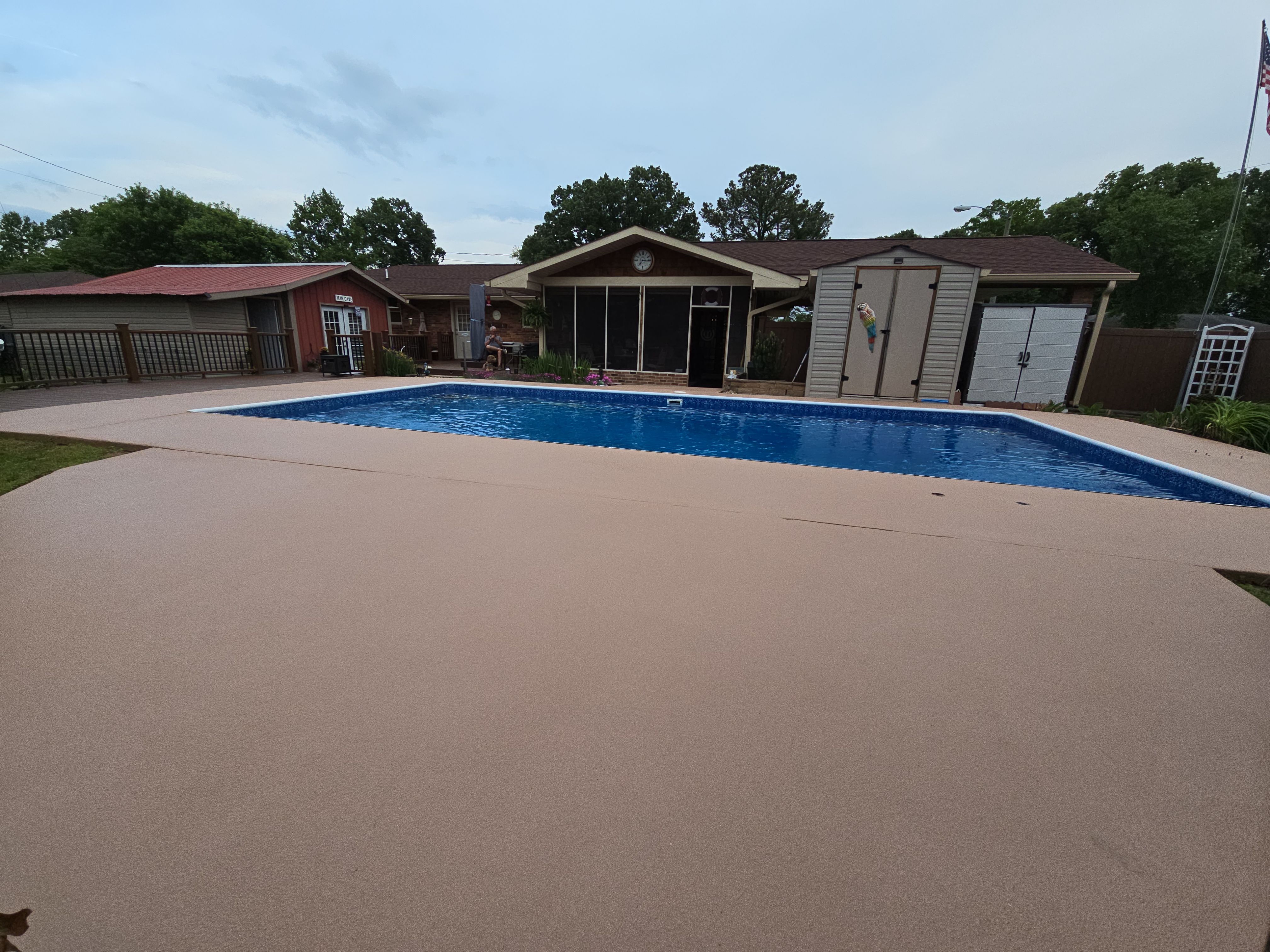 Beautiful Pool Deck in Rossville, GA by Elite Floor Solutions