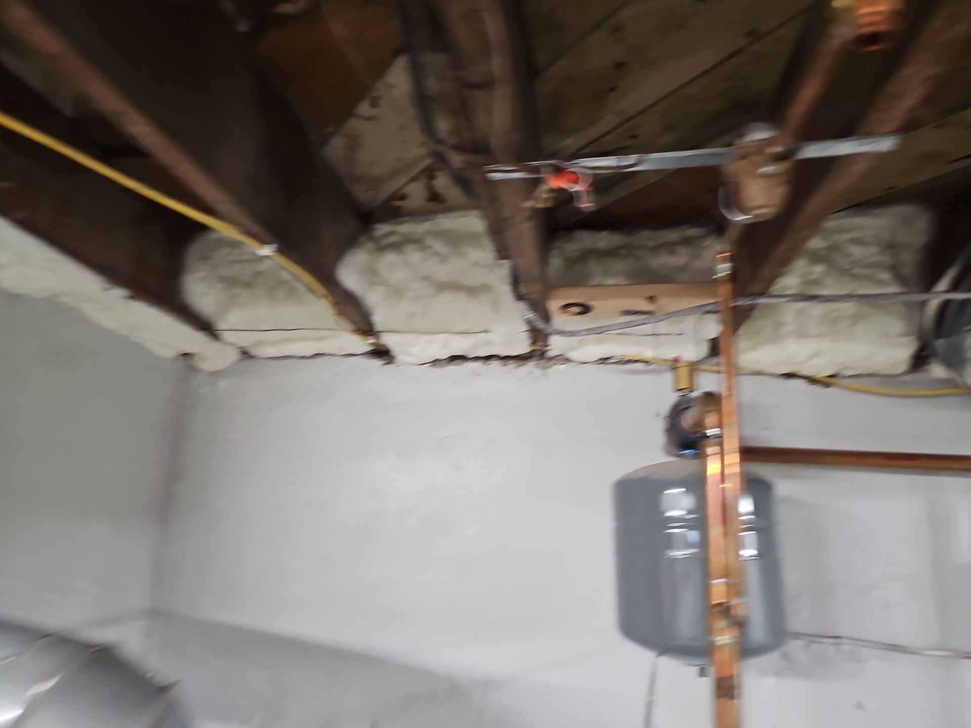 Attic Insulation using open cell spray foam by NYS Foam & Energy